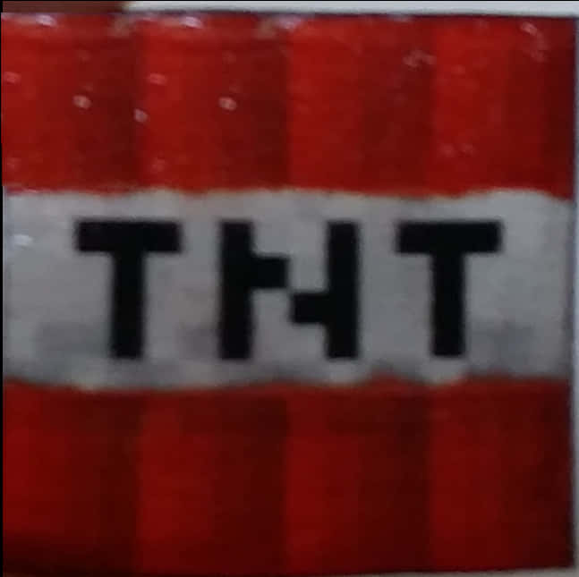 בלוק TNT של מיינקרפט בתקריב טפט