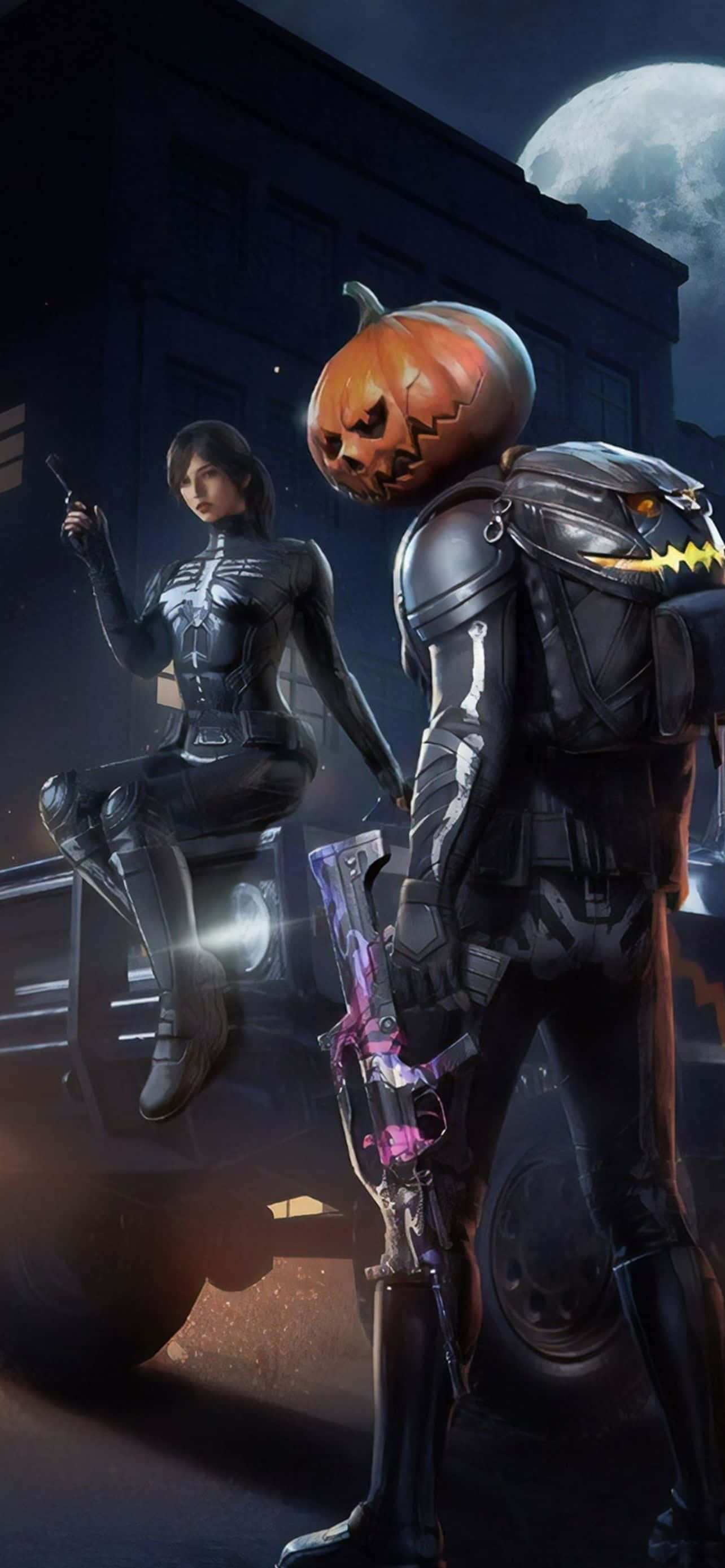 תמונה Trick or Treat עם אייפון בליל כל הקדושים טפט