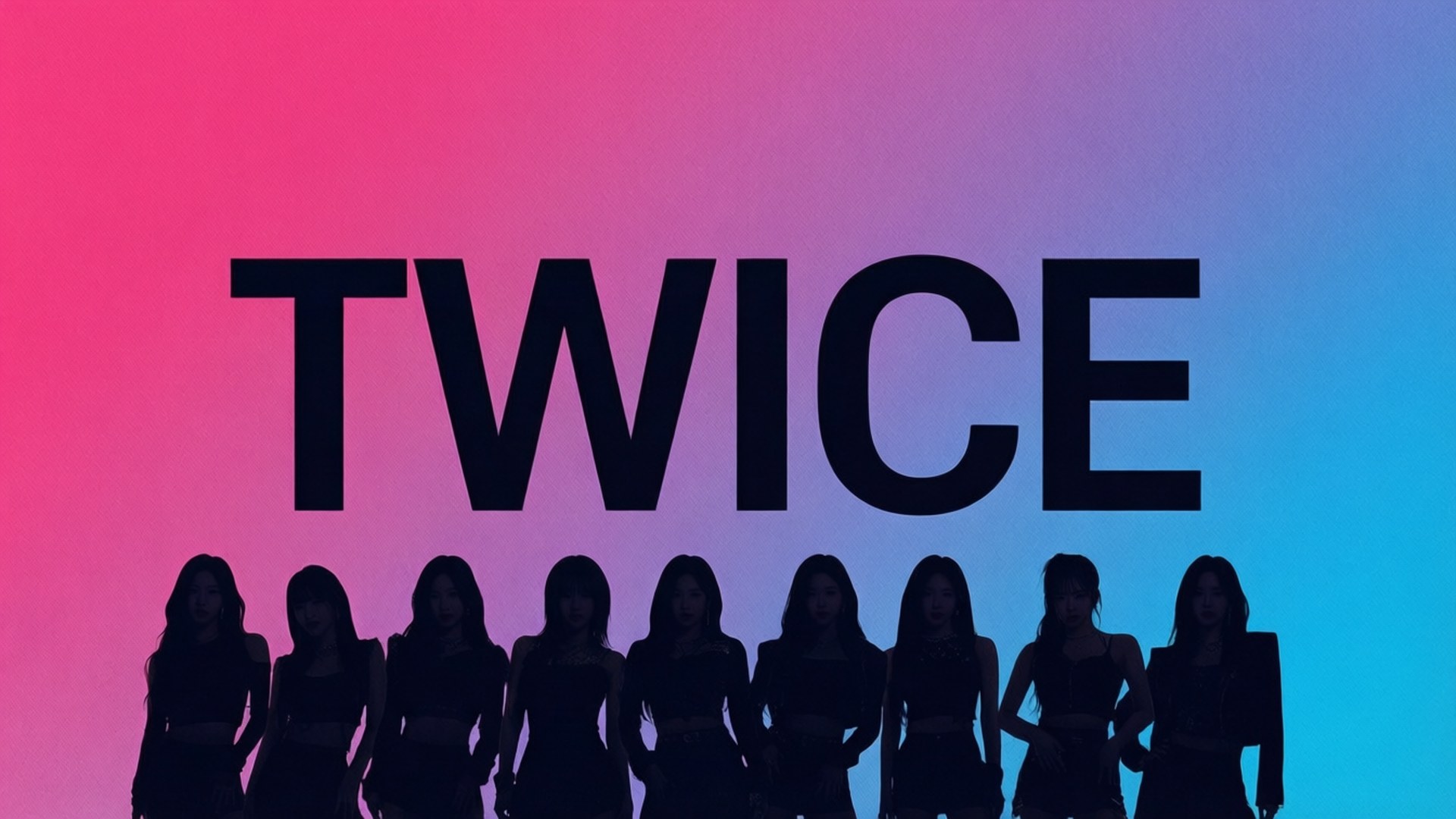טיפוגרפיה נועזת של TWICE טפט