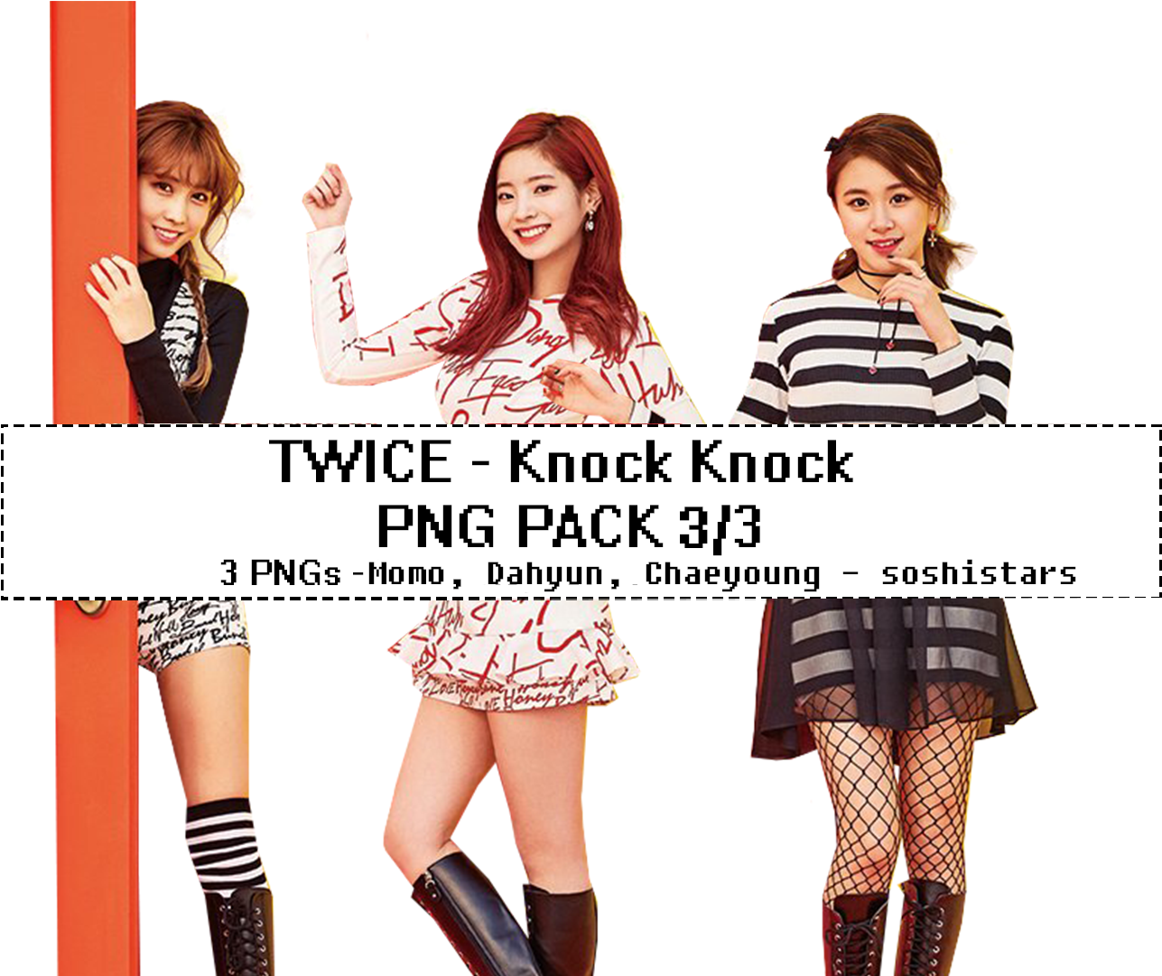 חבילת תמונות Twice Knock Knock PNG טפט
