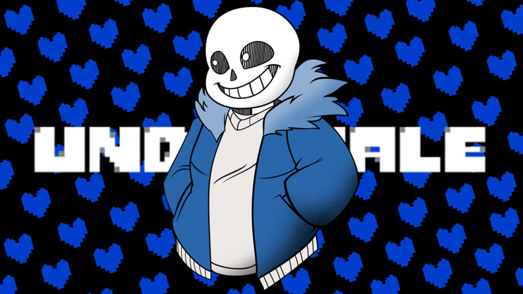סאנס מלבים כחולים של Undertale טפט