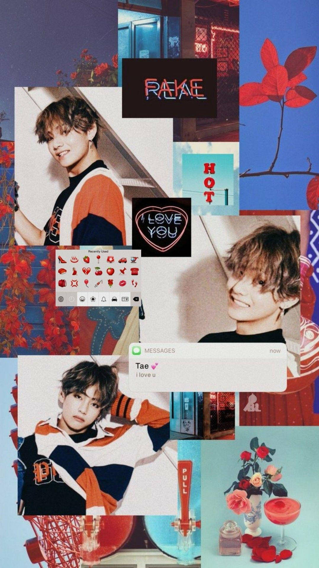 נער סתיו - V מ-BTS אסתטי טפט