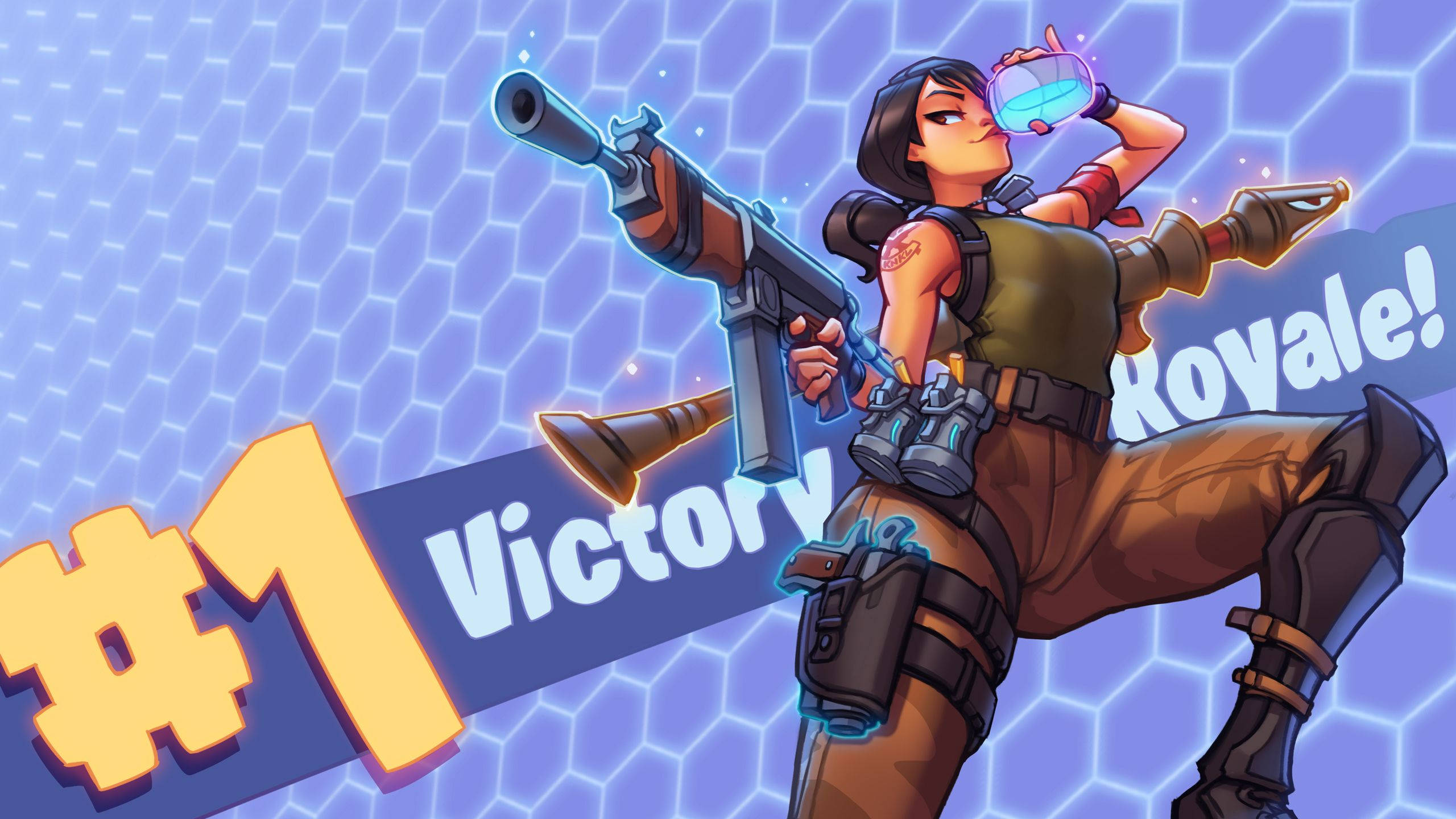 Victory Royale הושג ב-Fortnite טפט