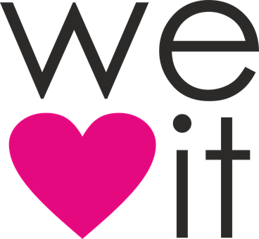 לוגו We Heart It טפט