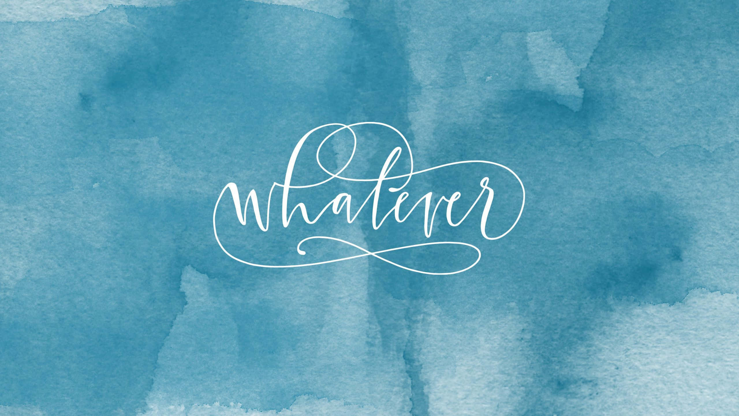 כתב קורסיבי Whatever אסתטיקה ציאן טפט