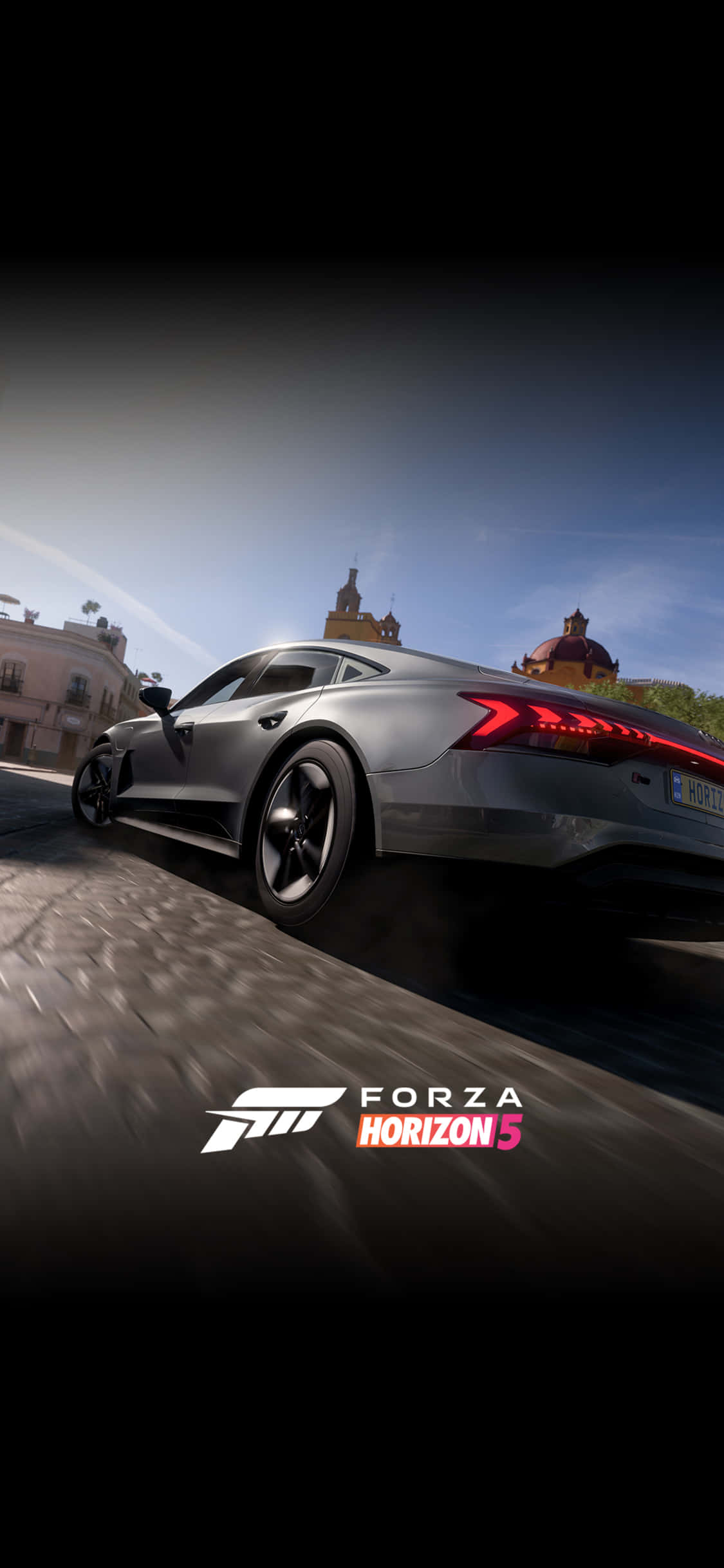 רקע אפור של למבורגיני לאייפון X Forza Motorsport 7 טפט