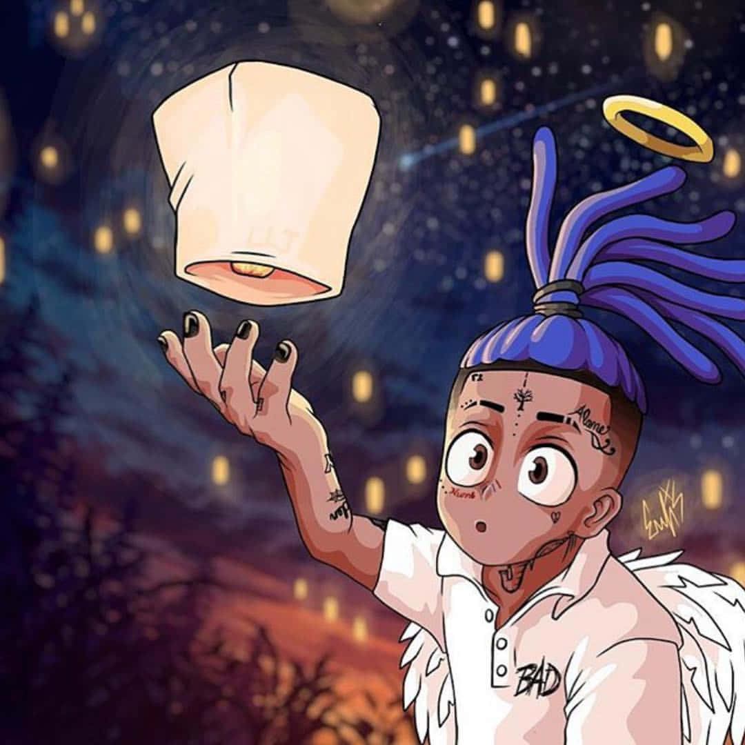 תמונת פרופיל מצוירת חמודה של Xxxtentacion טפט
