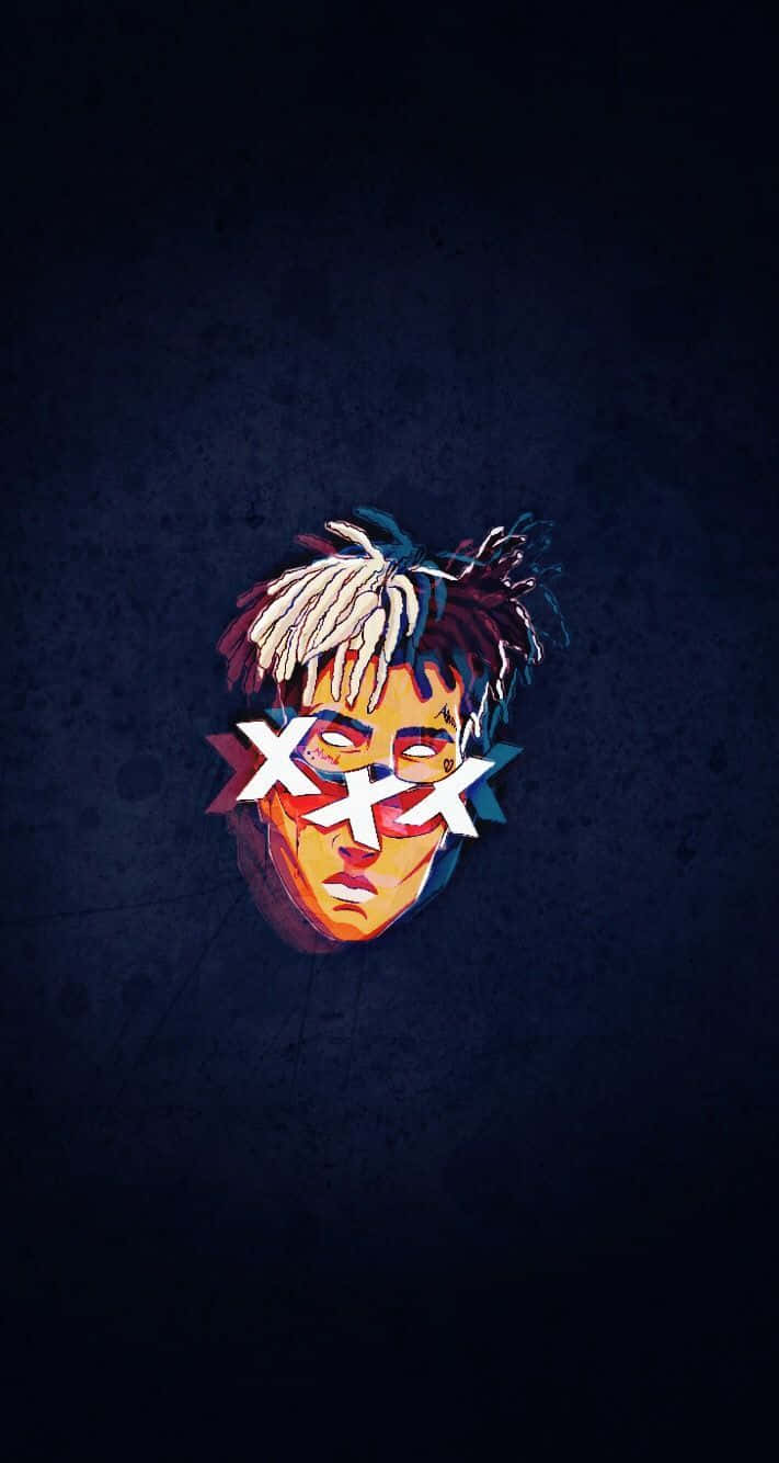 XXXTentacion Bad עם אפקט גליץ' טפט