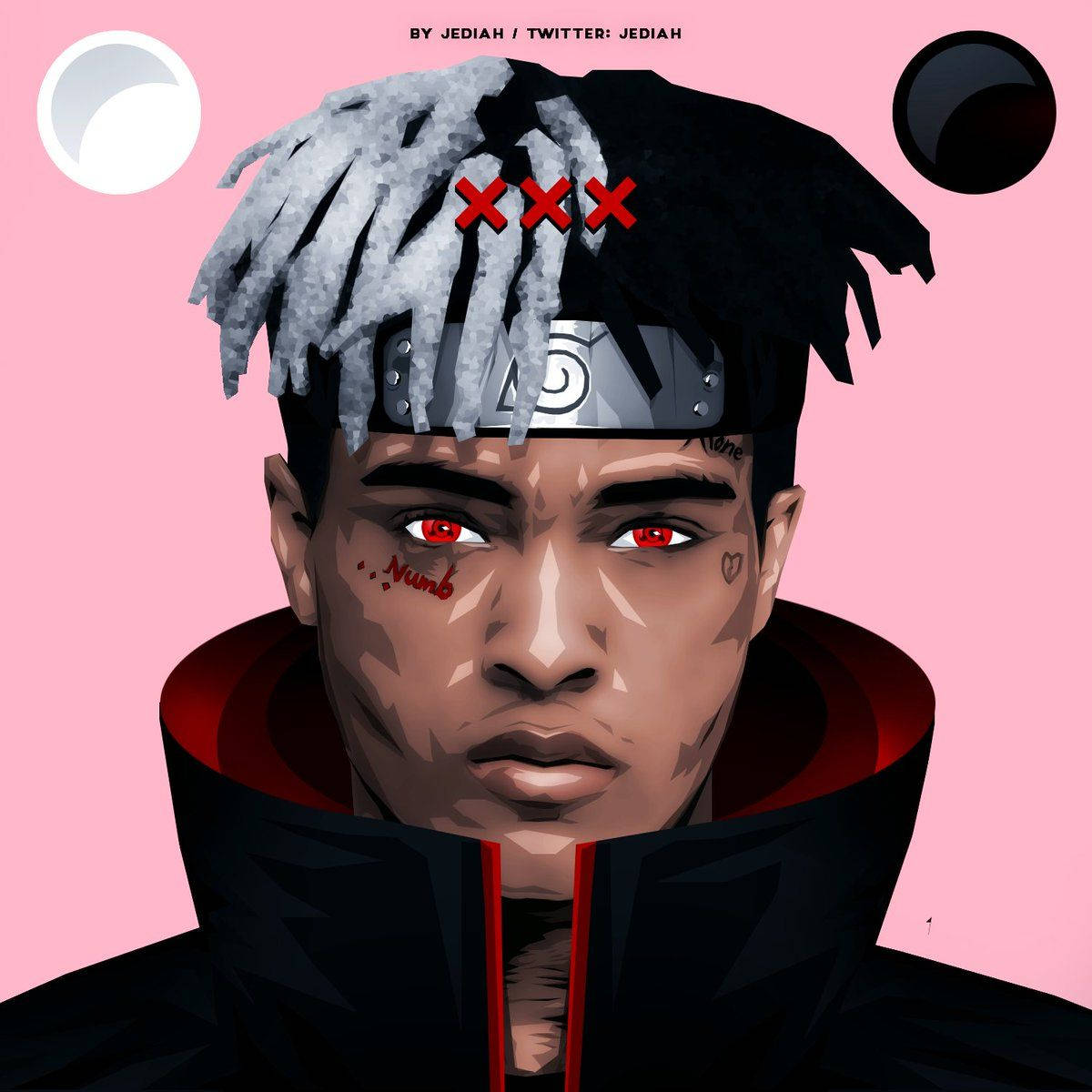 Xxxtentacion אנימה כובע הקונוה של נארוטו טפט