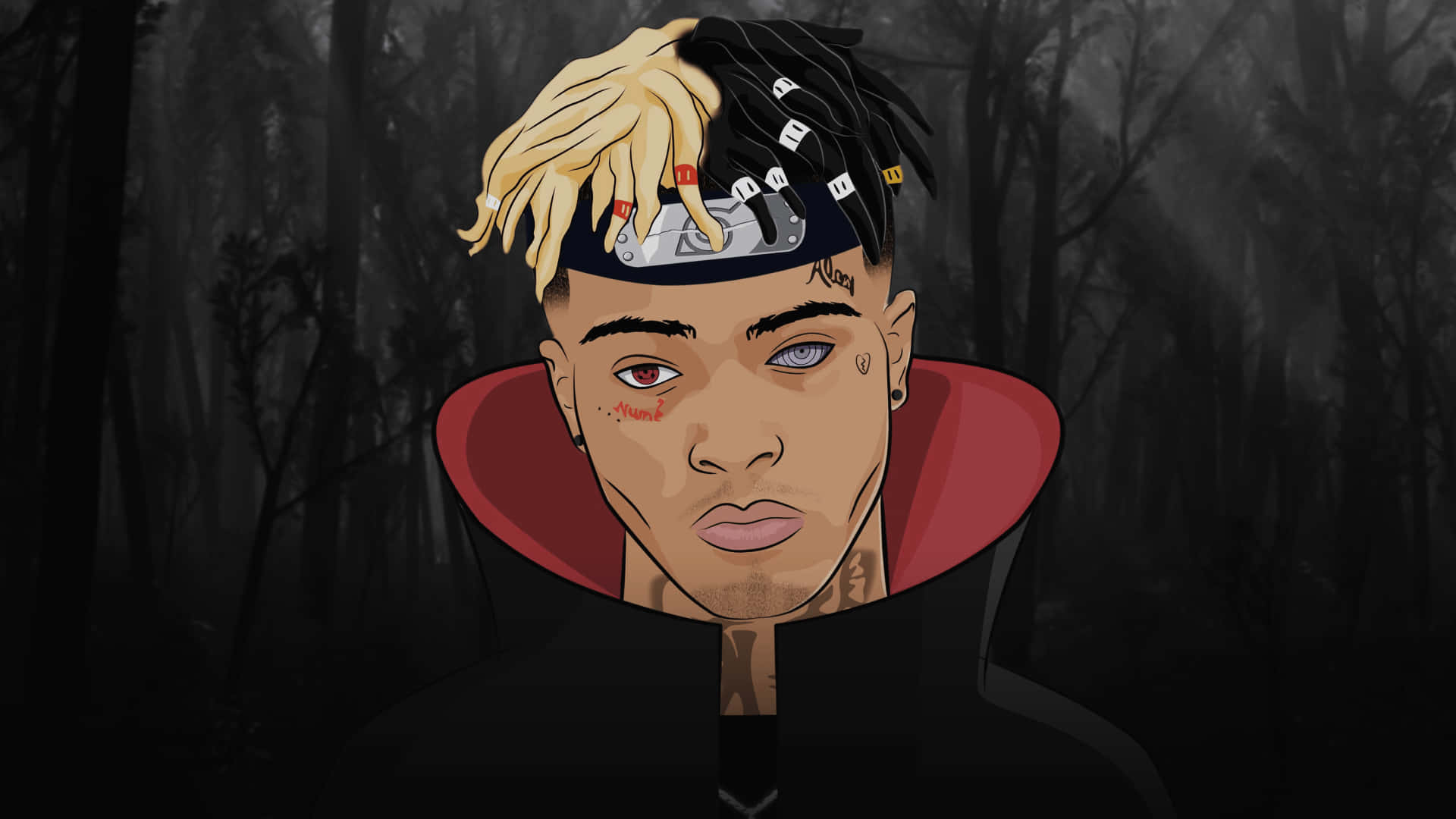תמונת פרופיל Xxxtentacion בסגנון אוצ'יהא טפט
