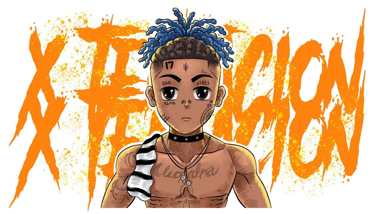 אומנות אנימה יצירתית של XXXTentacion טפט