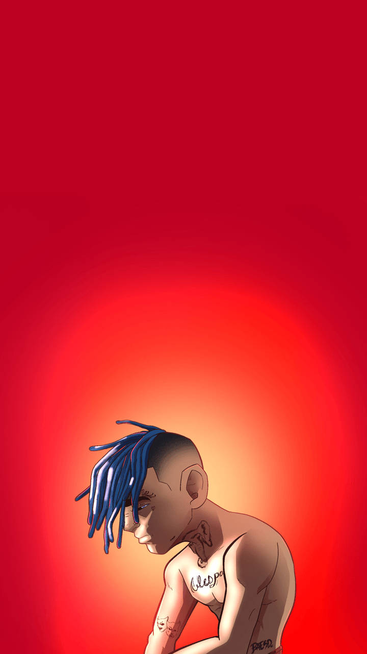 Xxxtentacion אנימה ללא חולצה טפט