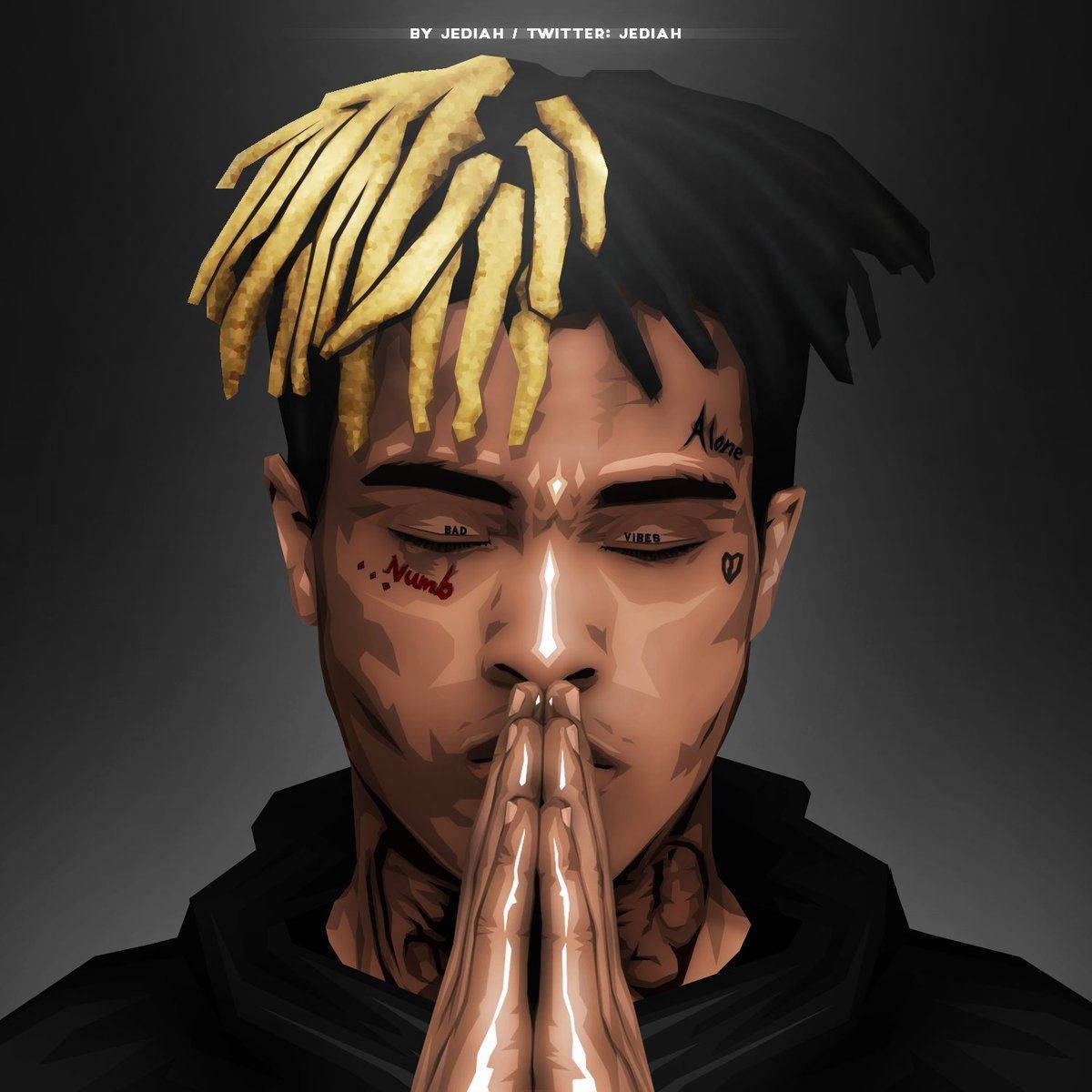 Xxxtentacion אנימה ידיים מתפללות טפט