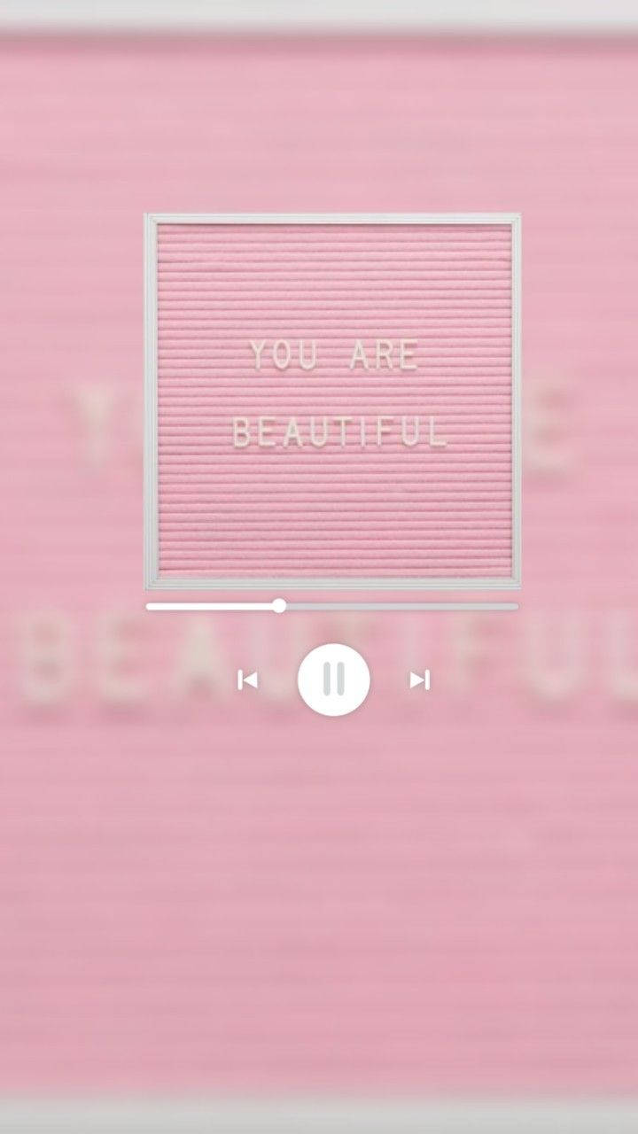 אסתטיקה מוזיקלית עם You Are Beautiful טפט