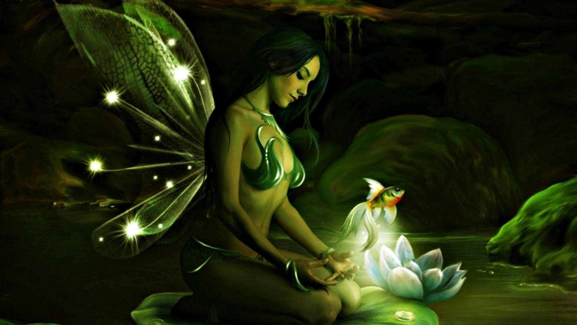 אגם פיות אסתטי טפט