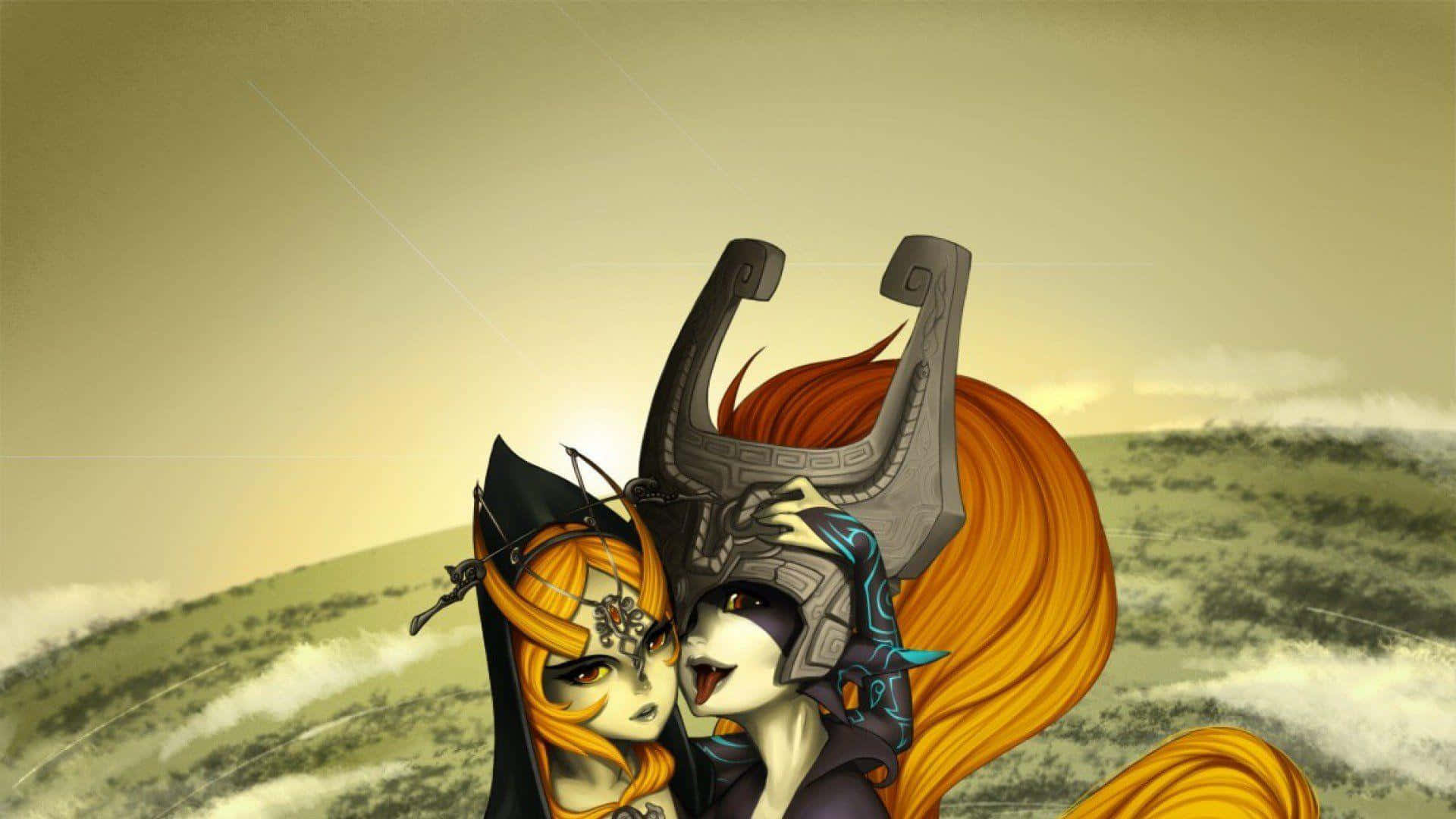 אומנות מעריצים של מידנה מ-Legend of Zelda Twilight Princess טפט
