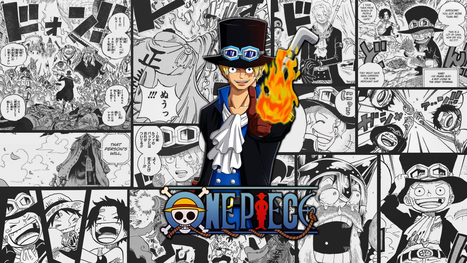 אומנות קומיקס סבו One Piece 4K טפט