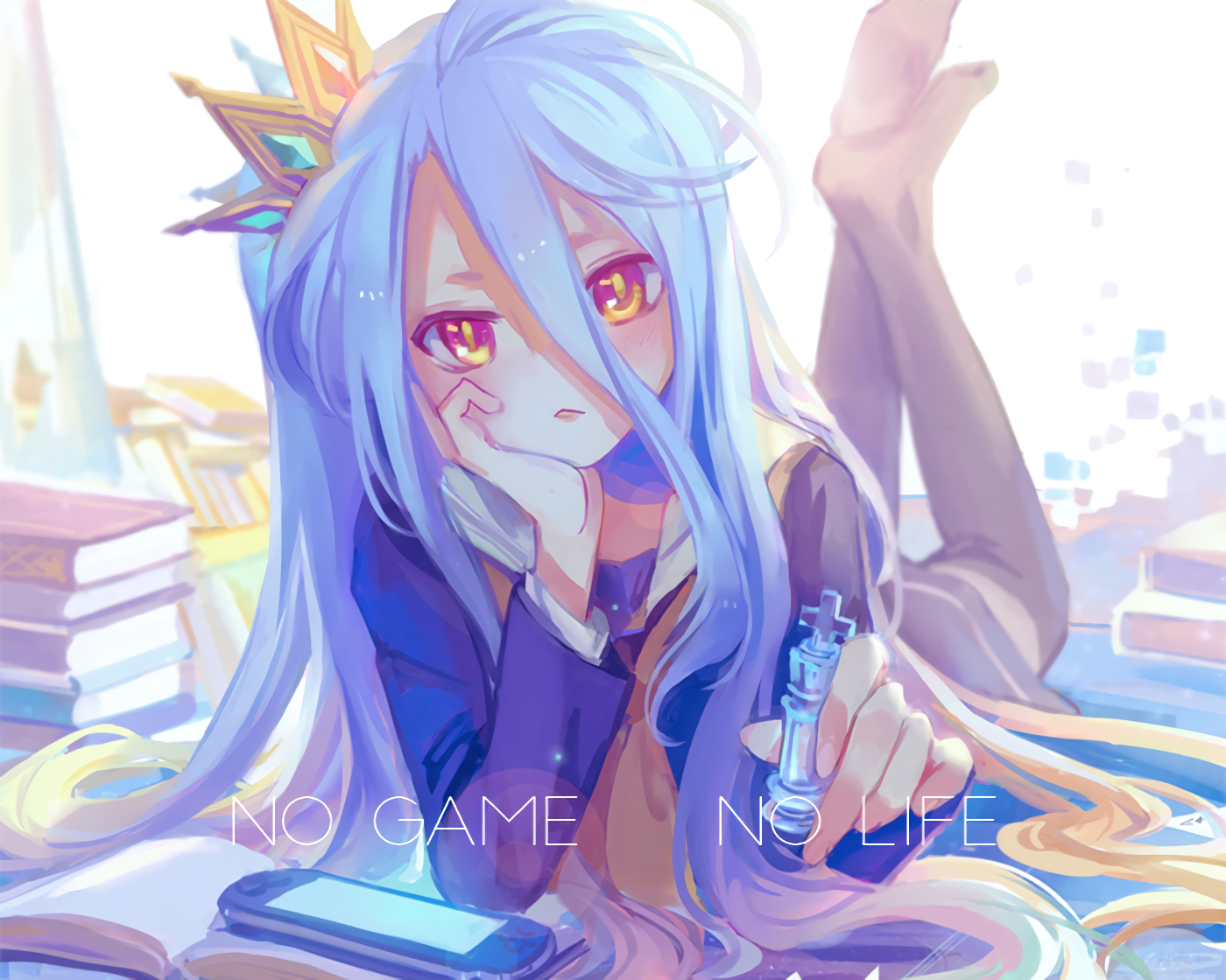 אחים גאונים כובשים עולם וירטואלי - No Game No Life טפט