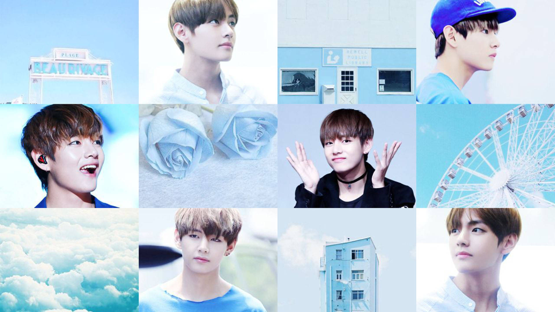 אסתטי ילד BTS V טפט