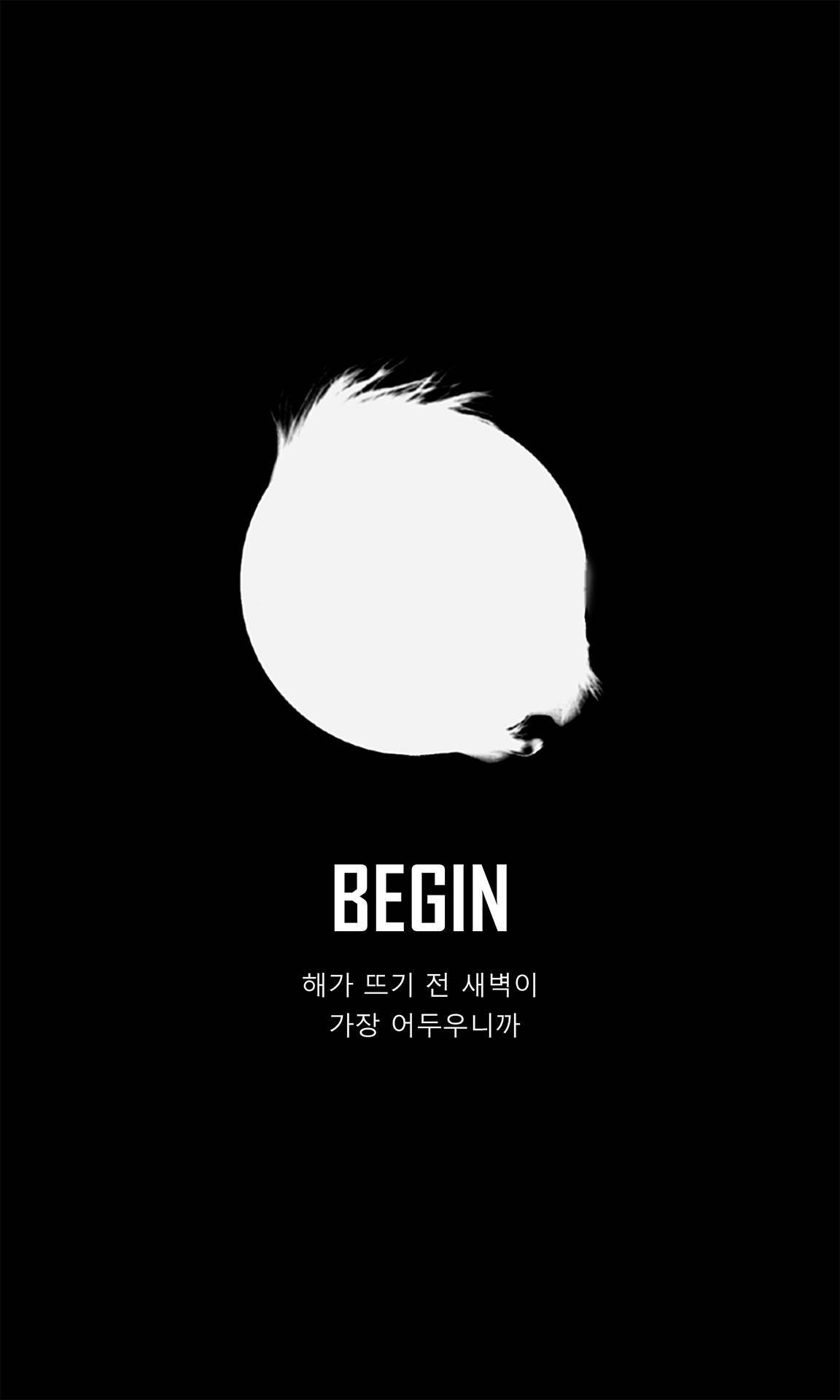 אסתטיקה שחורה של Begin BTS טפט