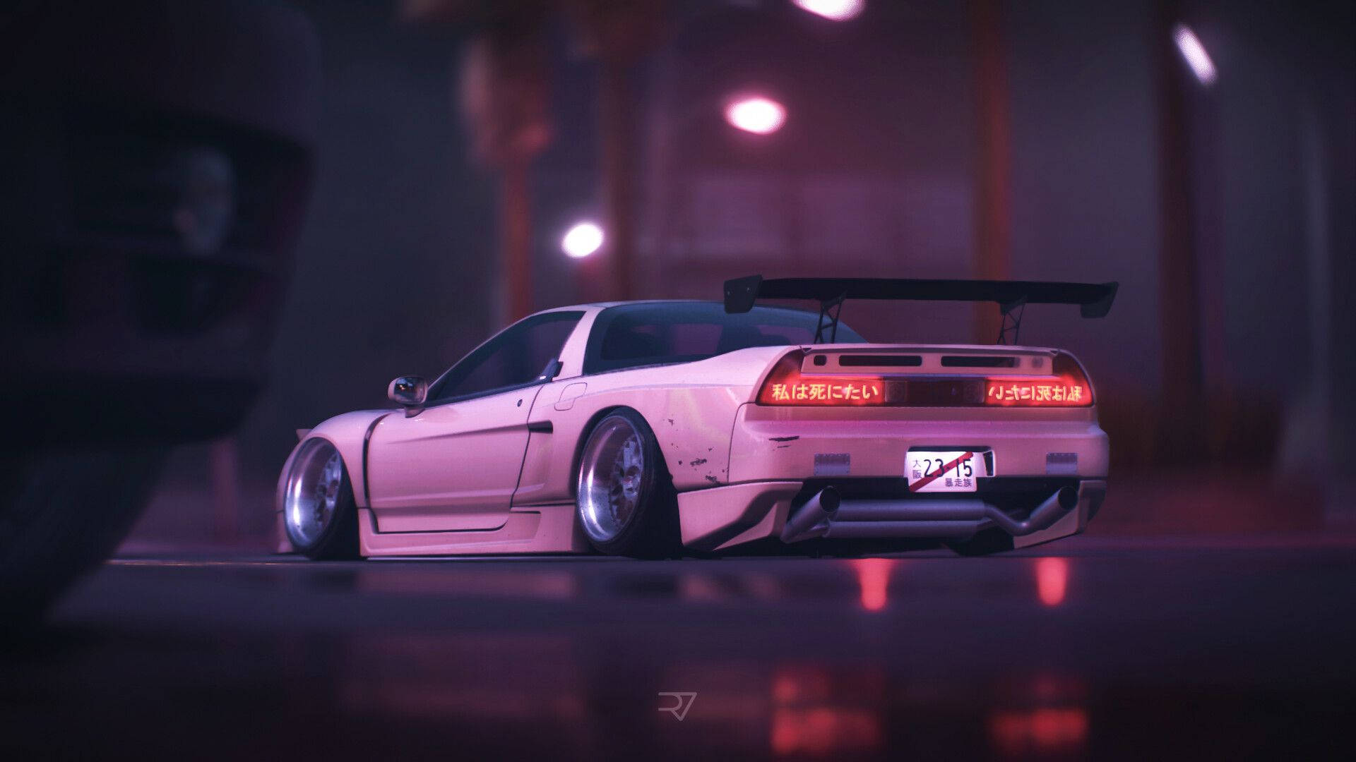 אסתטיקת JDM אקורה NSX טפט