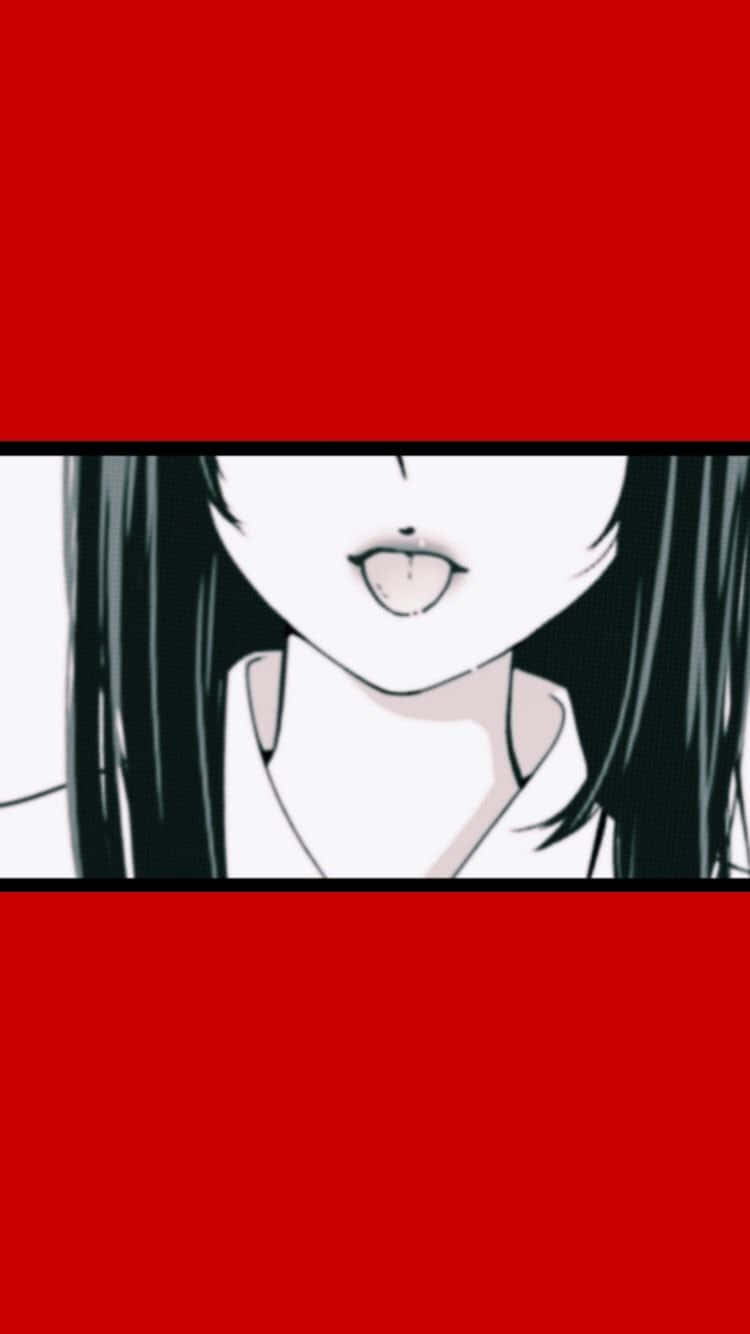 אסתטיקת אנימה אדומה של Kakegurui טפט