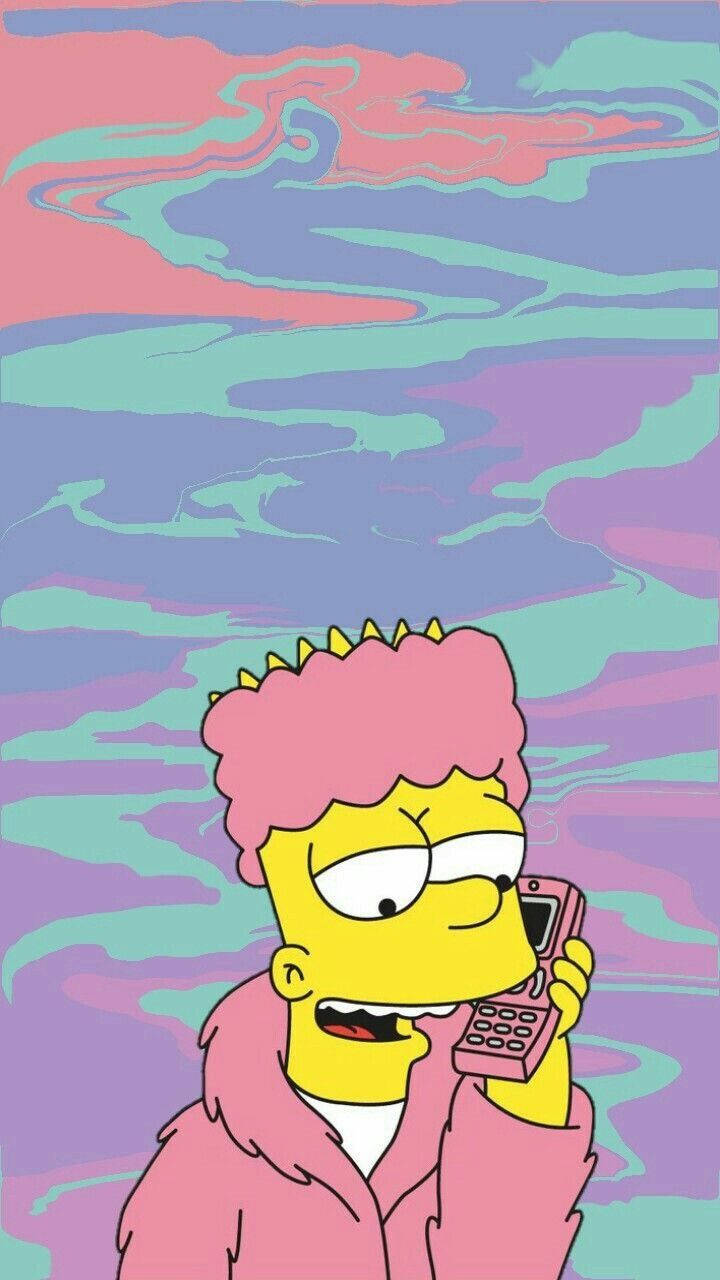 בארט סימפסון אסתטיקה טריפית טפט