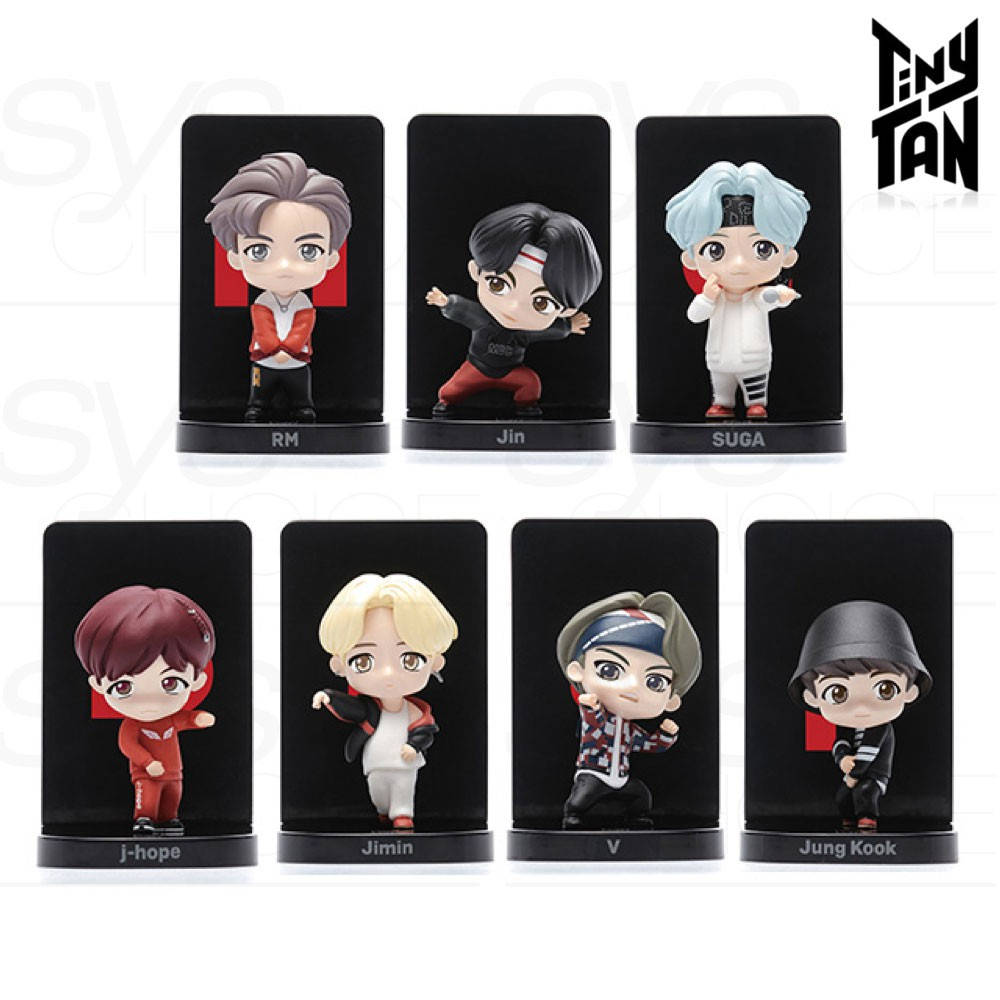 בובה קטנה של Tiny Tan BTS בשחור טפט