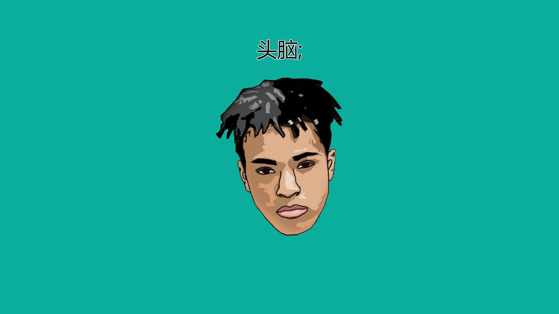דיוקן אנימה של הראפר Xxxtentacion טפט
