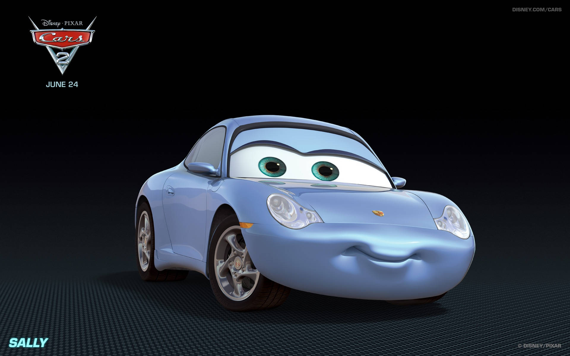 דיסני פיקסאר סאלי קאררה מכוניות 2 טפט