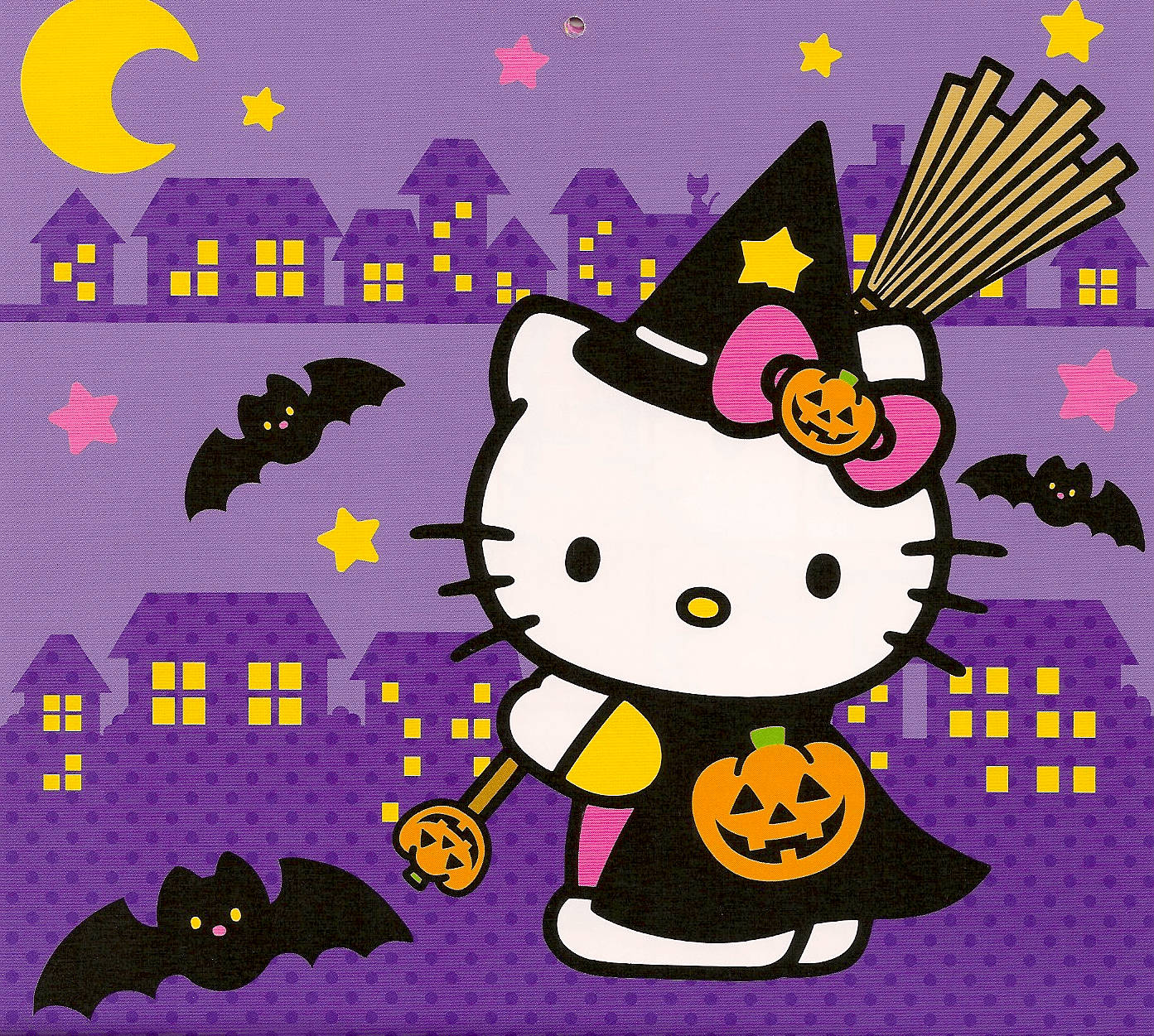 הלו קיטי ליל כל הקדושים מכשפה חמודה טפט