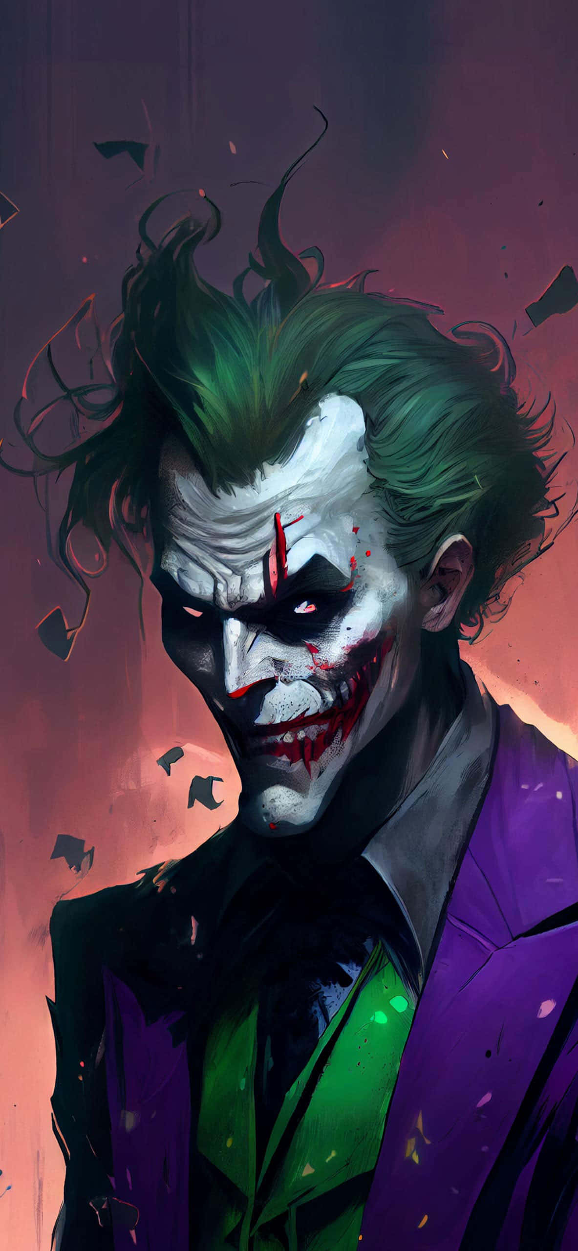 הליצן האפל - הג'וקר המסתורי בהרהורים בודדים טפט