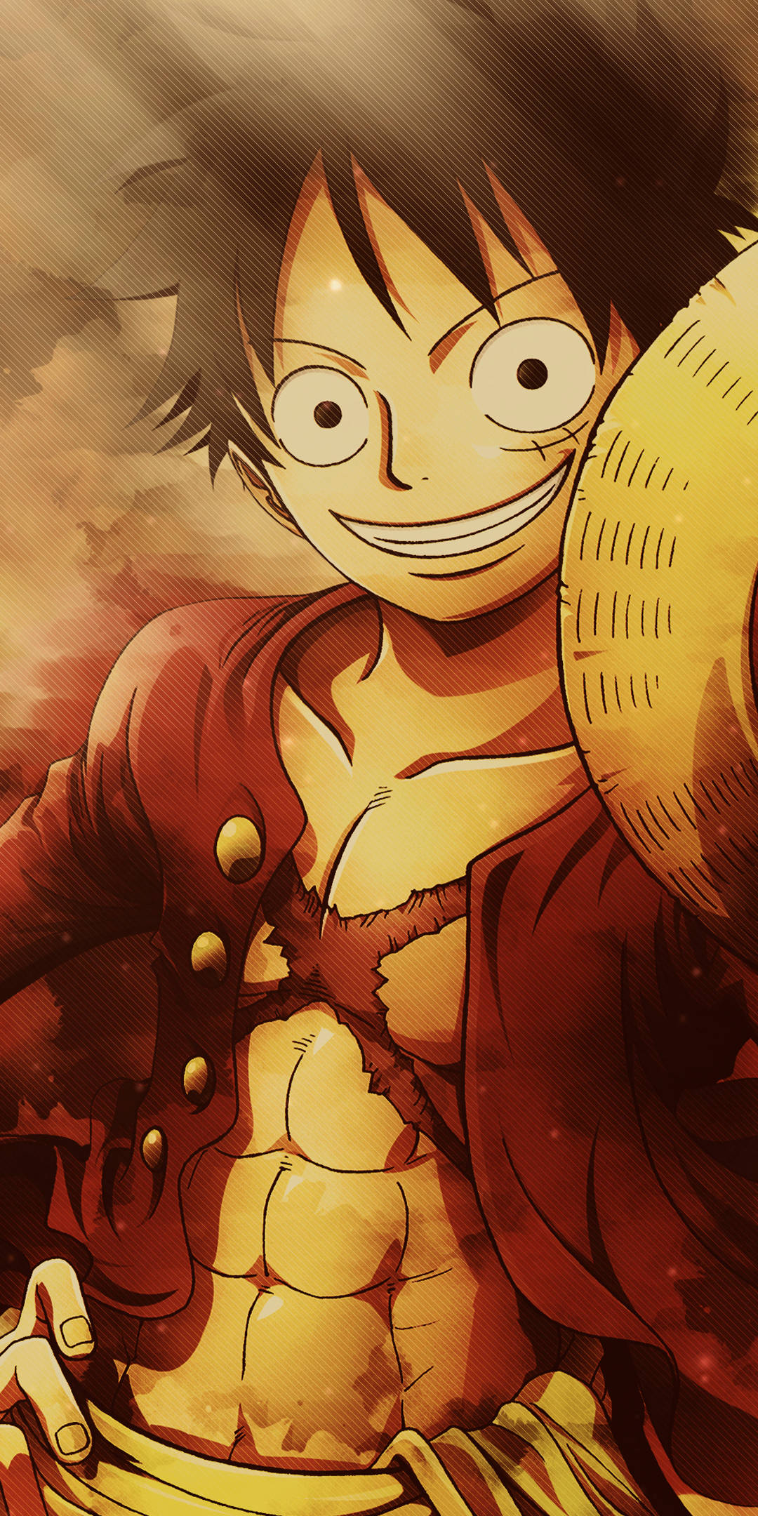 טלפון One Piece לופי מחייך עם כובע קש טפט