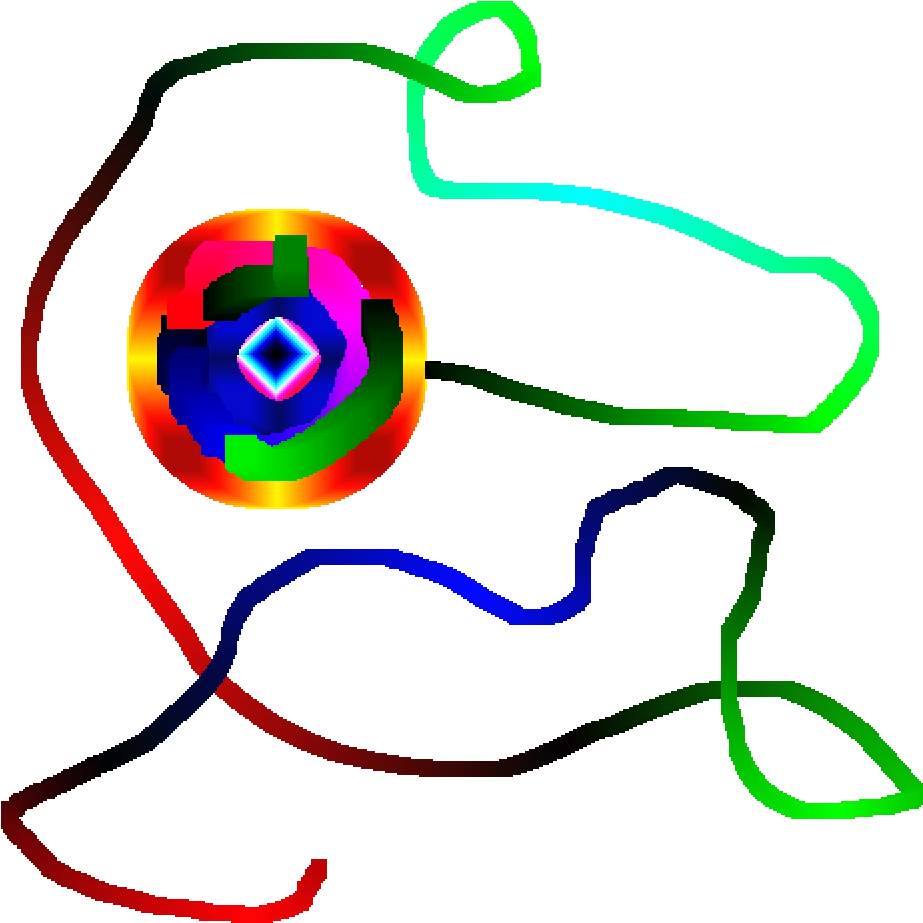יולה צבעונית עם חוטים טפט