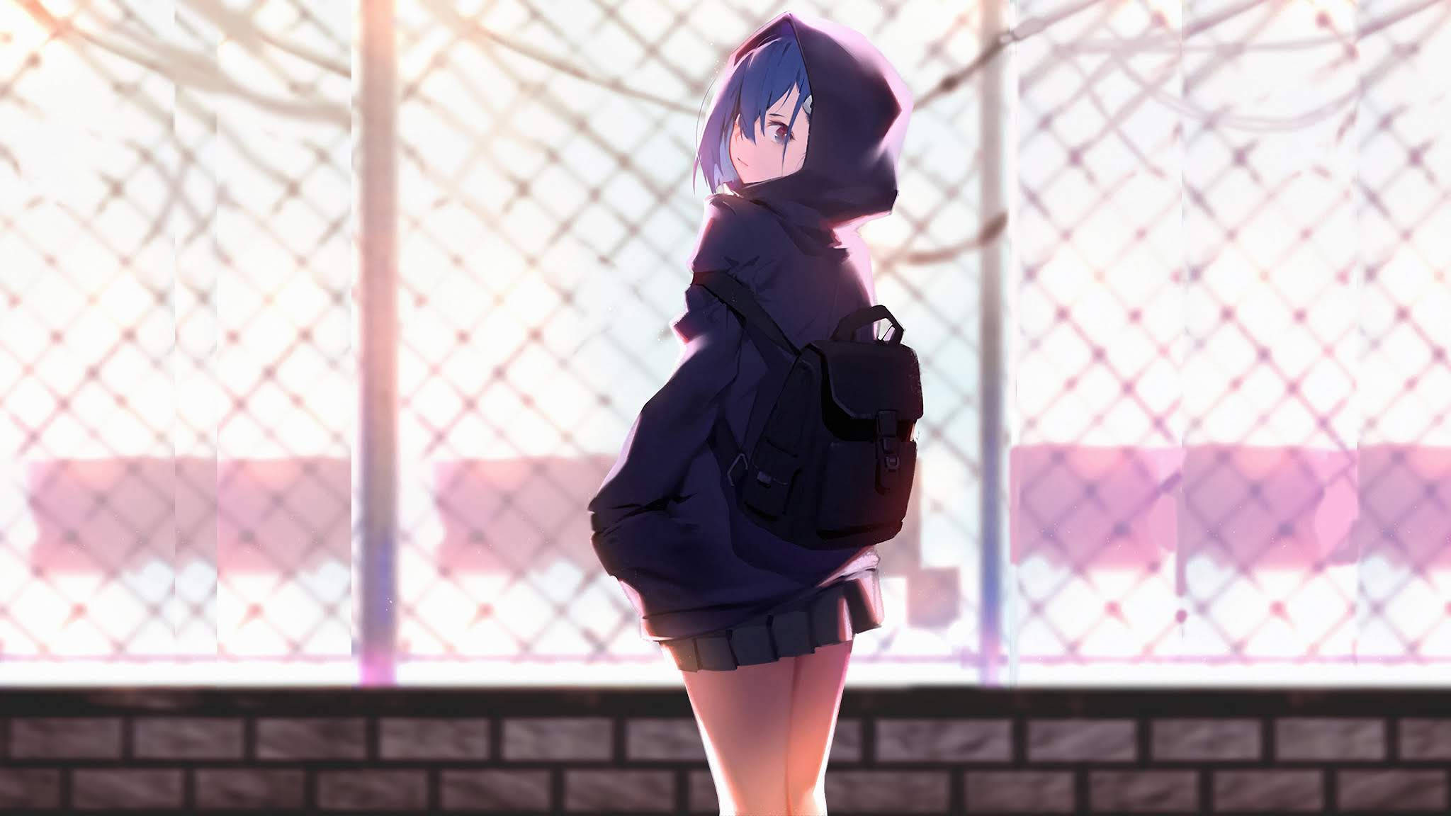 ילדת אנימה Darling In The Franxx עם קפוצ'ון טפט