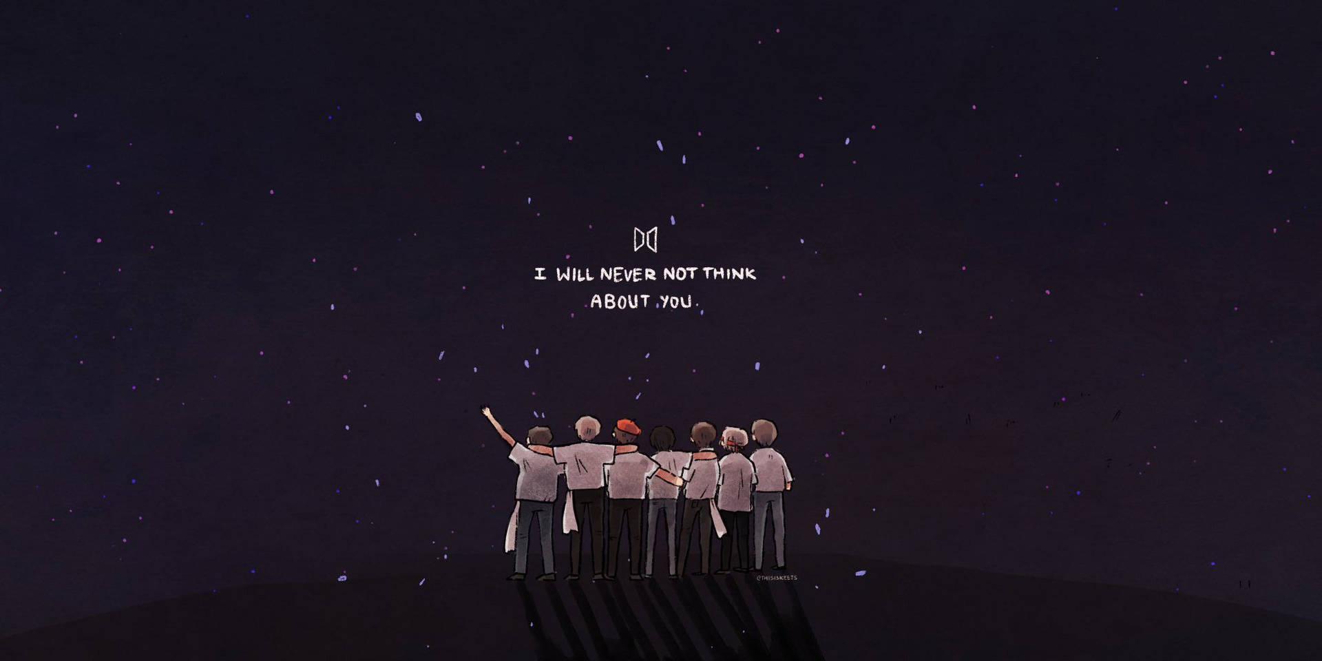 טפט יצירת אומנות לוגו BTS — לוגו BTS טפט