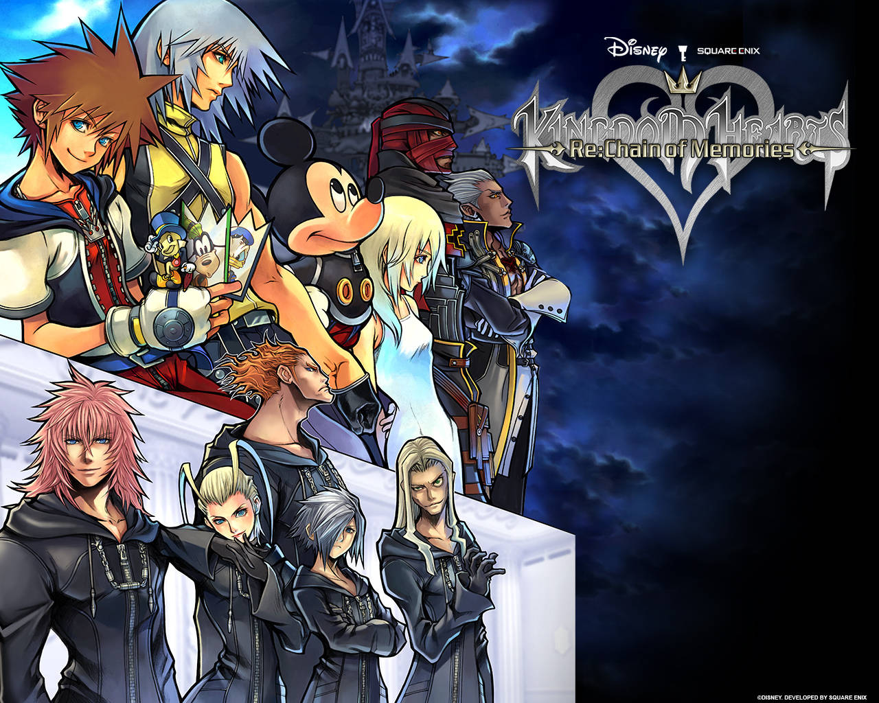 יצירת אמנות עם לוגו Kingdom Heart — אנימה HD טפט
