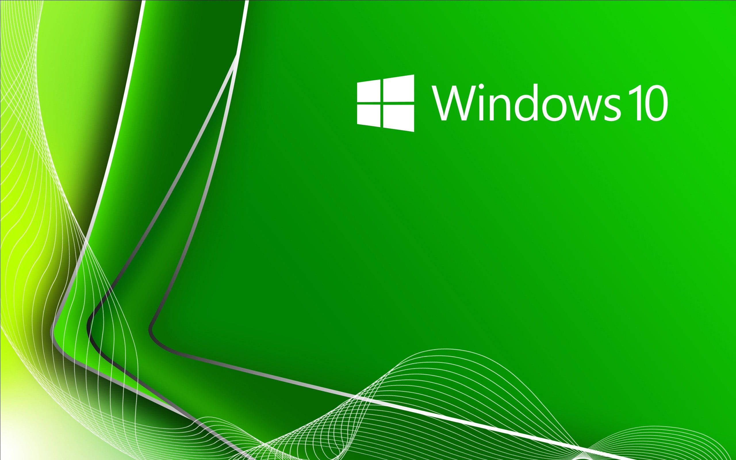 ירוק מקורי של Windows 10 טפט