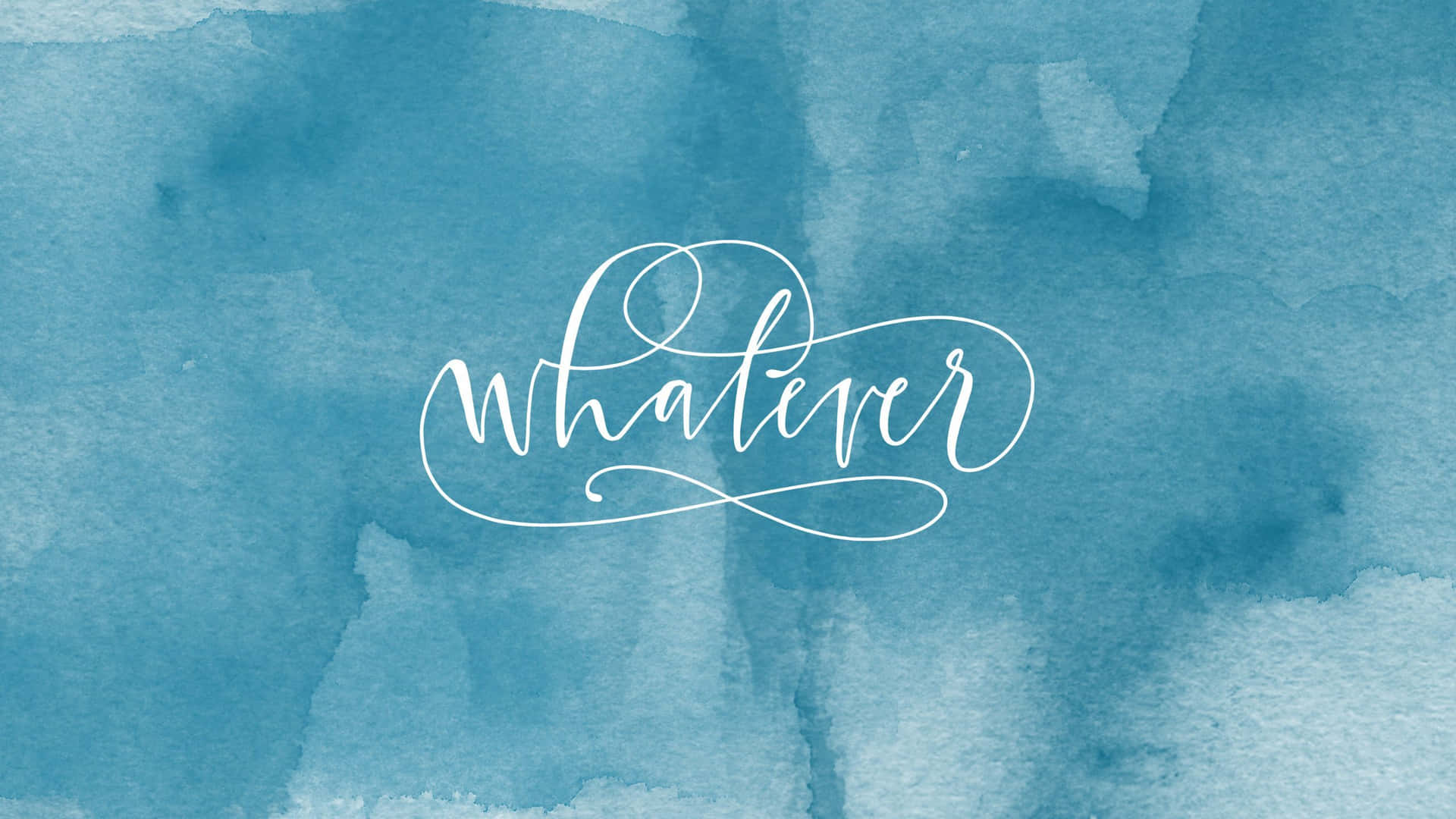 כתב קורסיבי Whatever אסתטיקה ציאן טפט