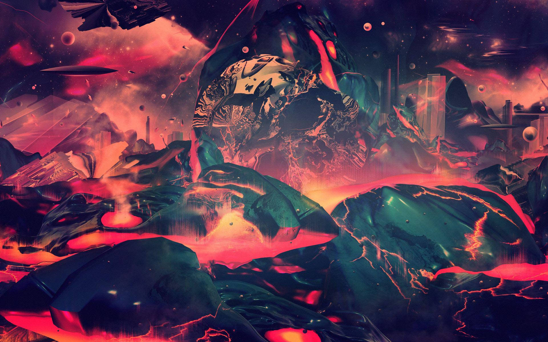 לבה אפלה ואסתטית בסגנון טריפי טפט