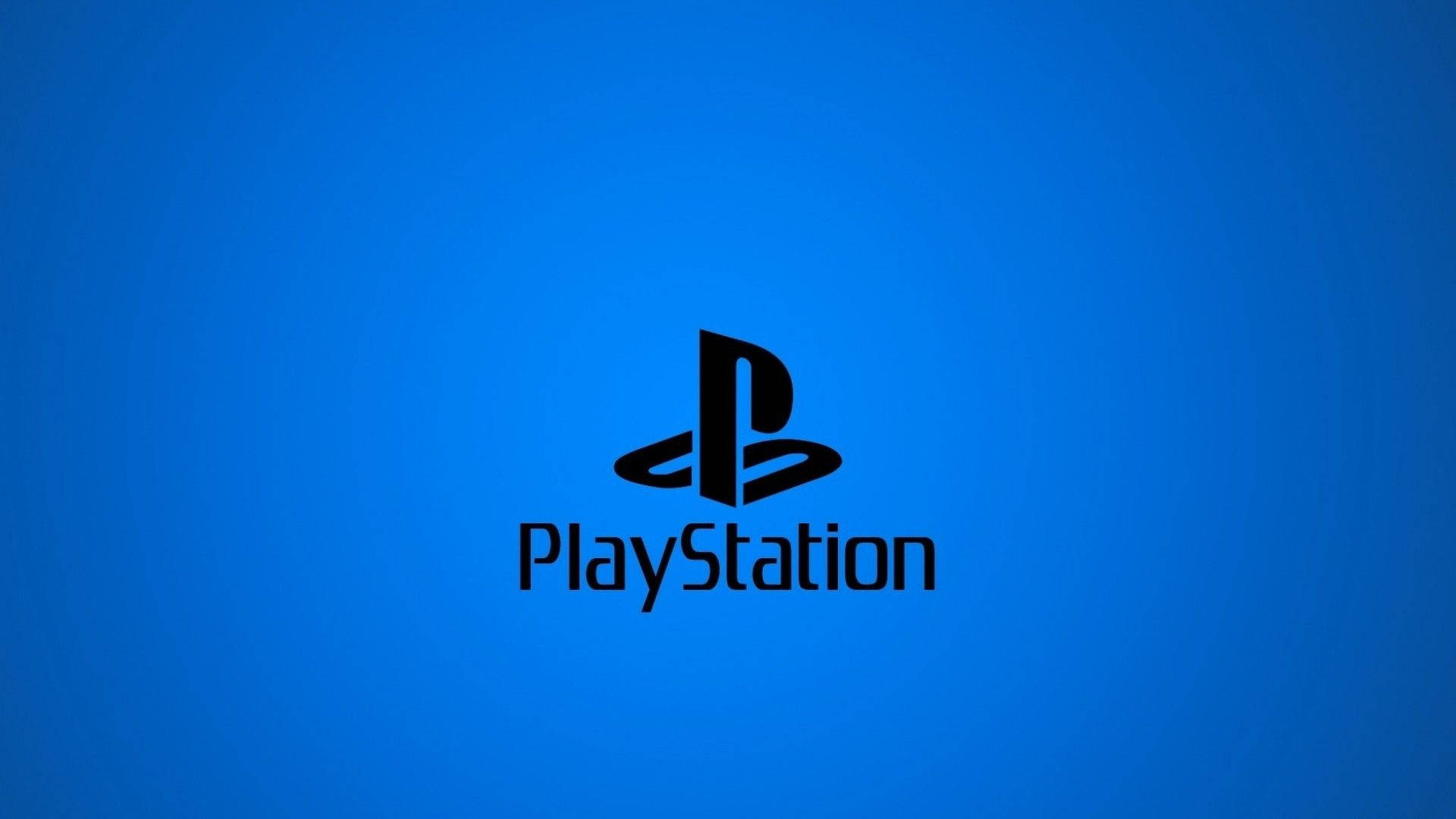 לוגו PS4 ניאון כחול טפט