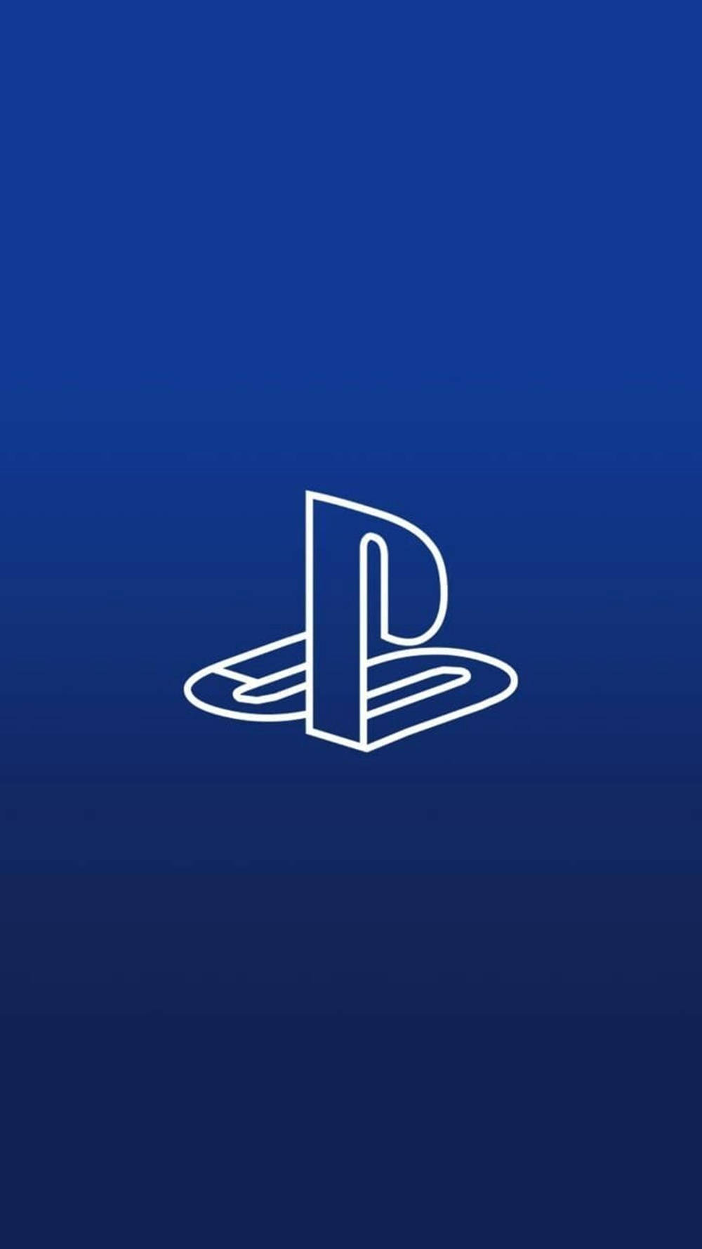 לוגו PS4 תלת-ממדי כחול טפט
