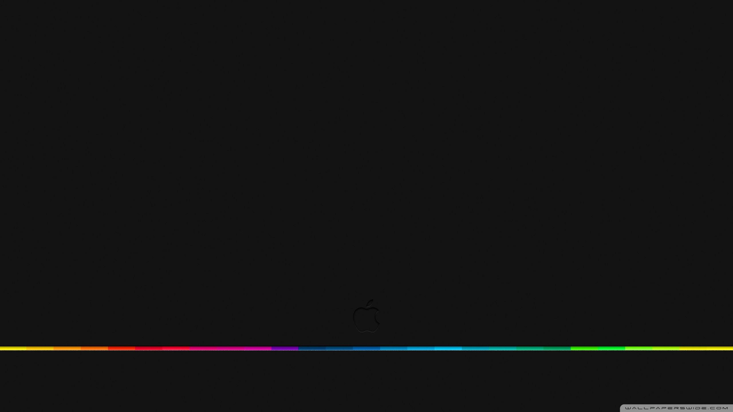 לוגו אפל בקו RGB 4K טפט