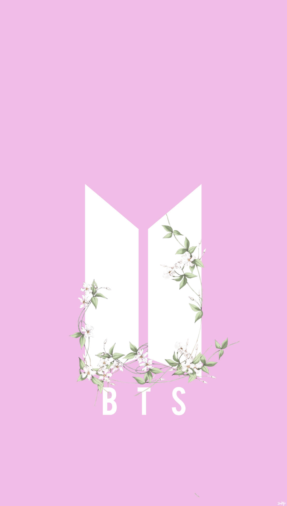 לוגו מינימליסטי של BTS טפט