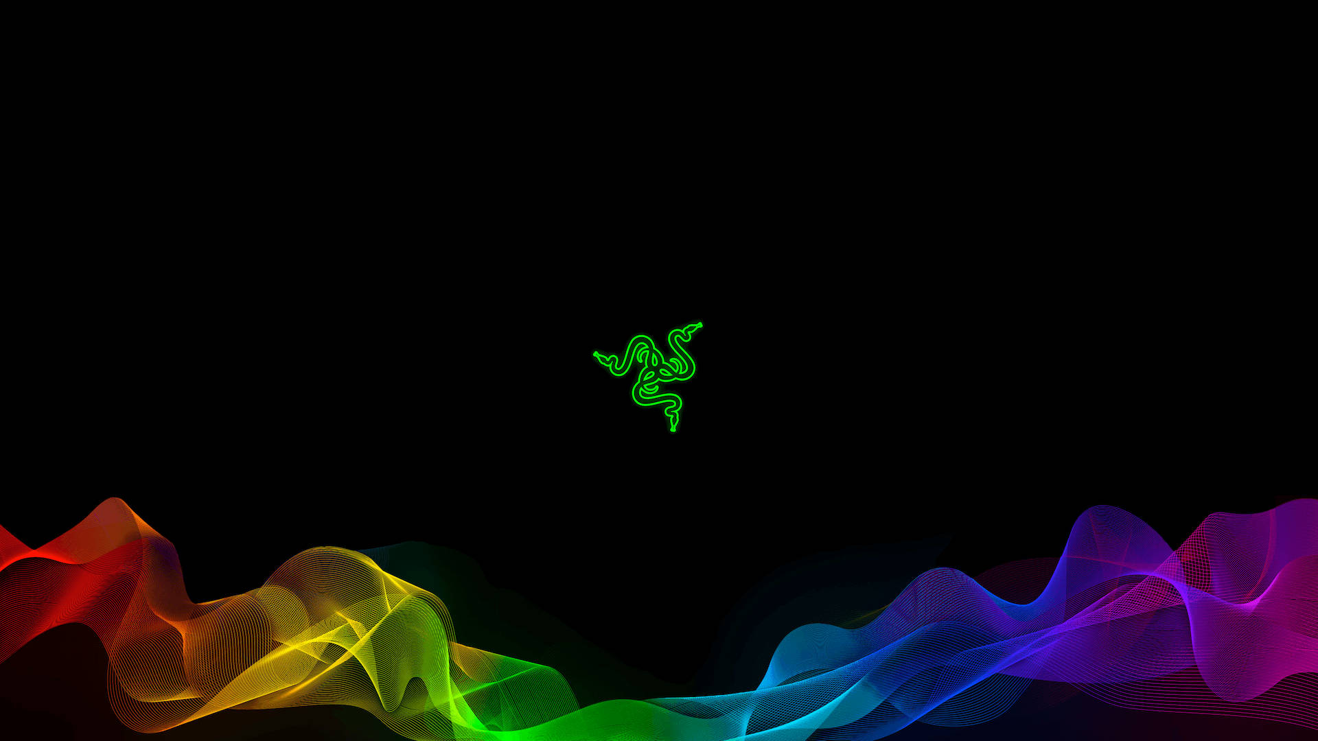 לוגו רזר ירוק RGB 4K טפט