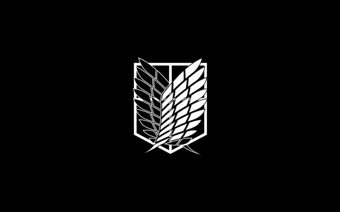 לוגו שחור-לבן של Attack on Titan