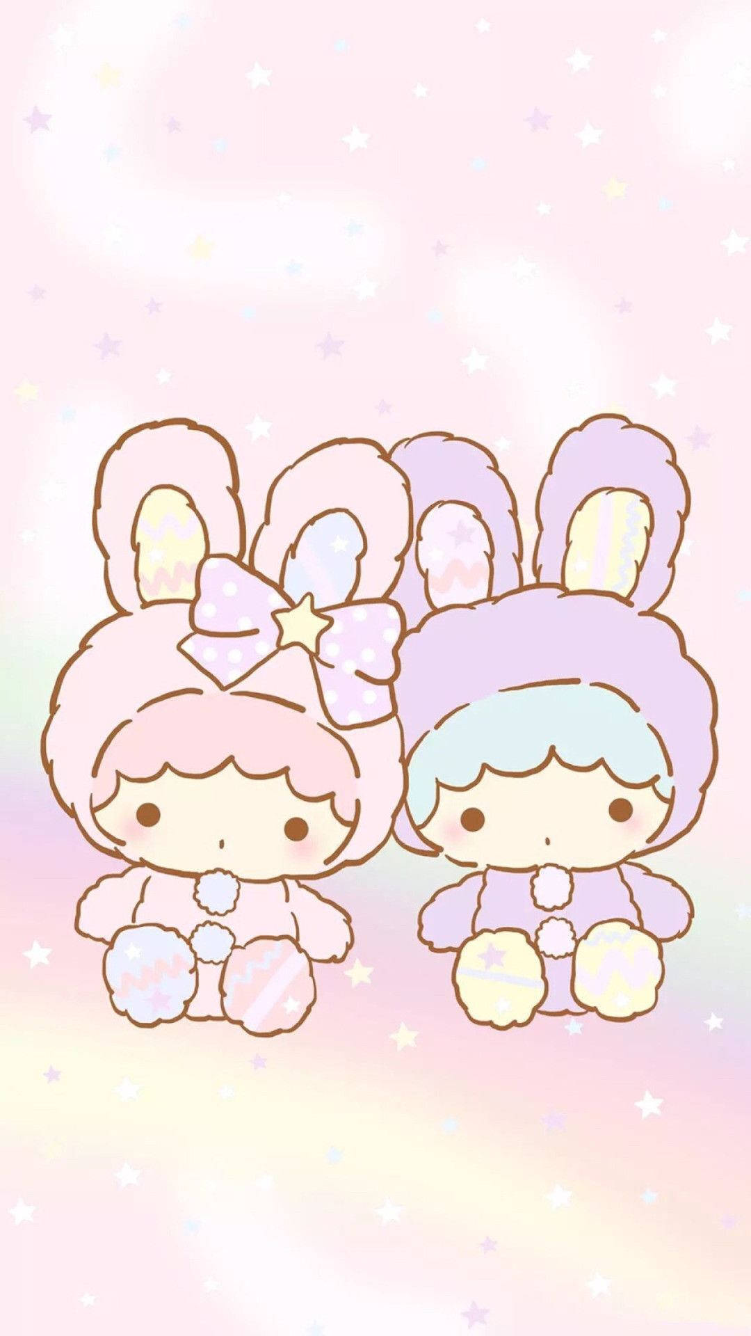 ליטל טווין סטארס קאוואיי אייפד — Sanrio GIF טפט