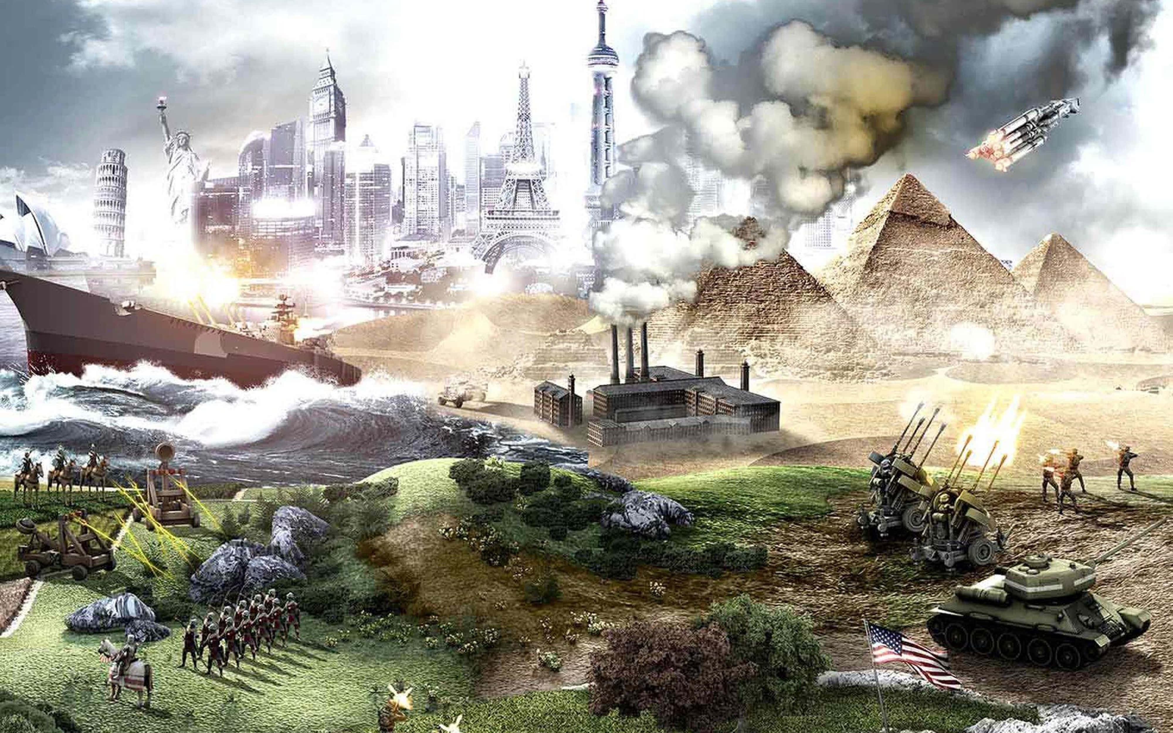 "מהדורת רזולוציית 4K מלאה של רקע משחק כובש ל-Civilization V." טפט