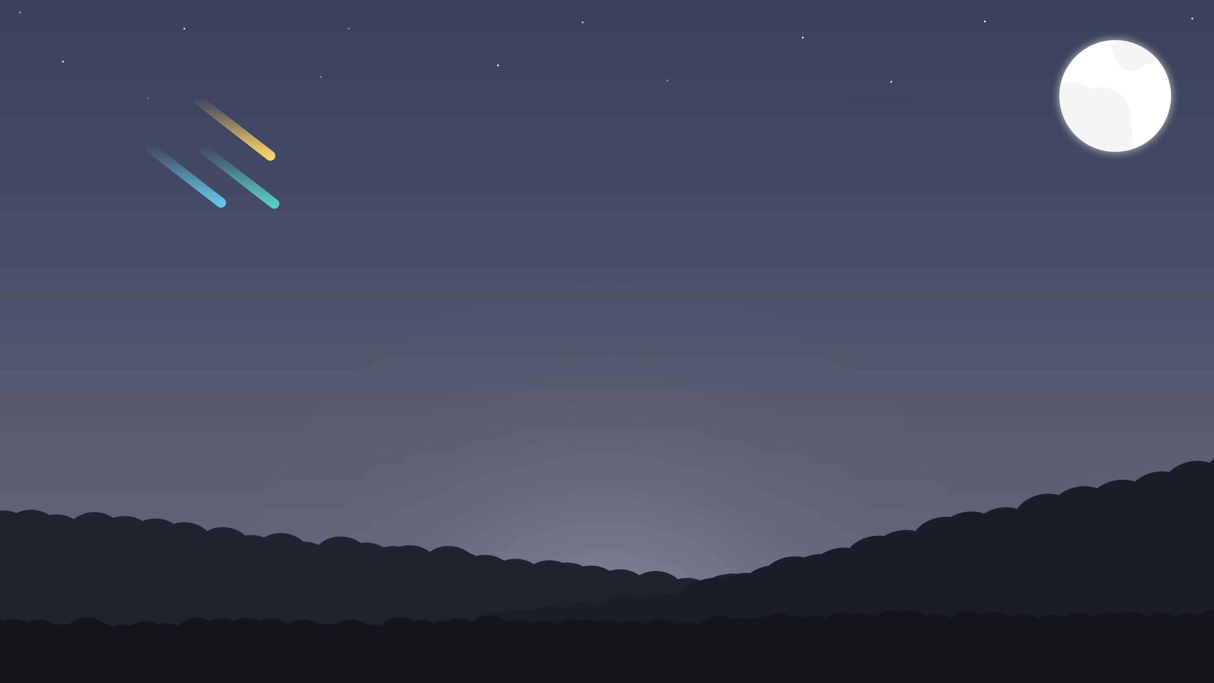 מטאוריט חוצה את שמי הלילה טפט