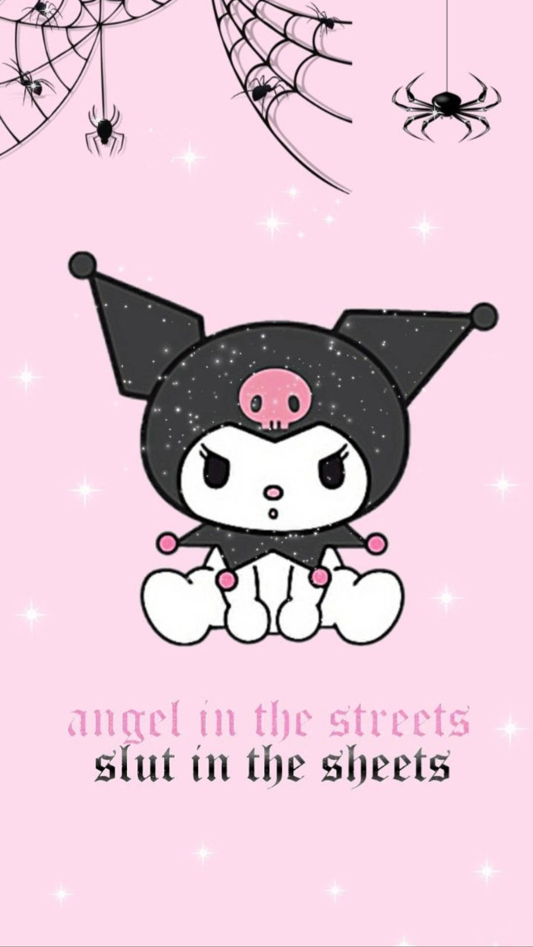 מי מלודי קורומי עם עכבישים וקורים — Sanrio GIF טפט